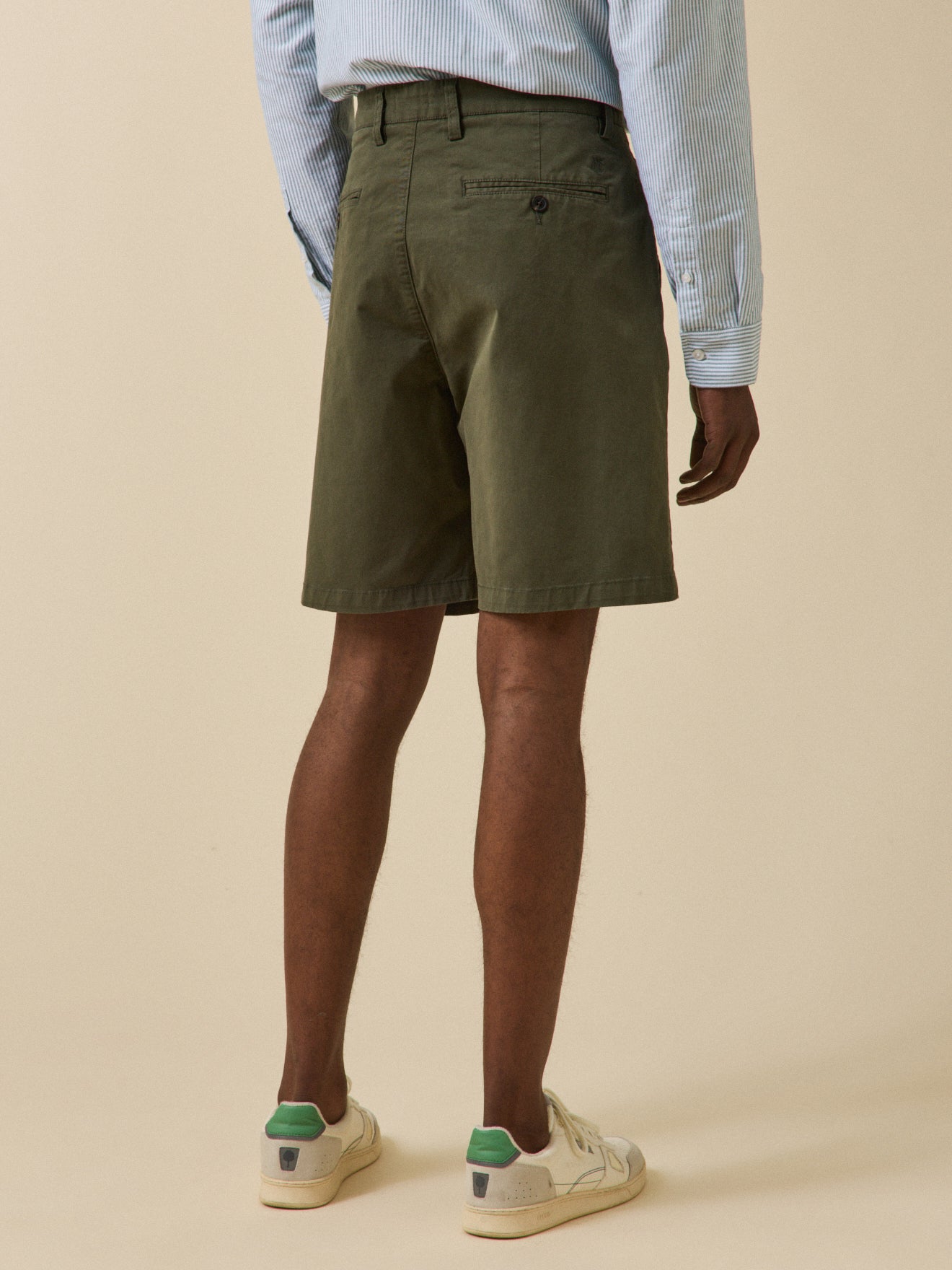 Bermuda chino homme coton stretch