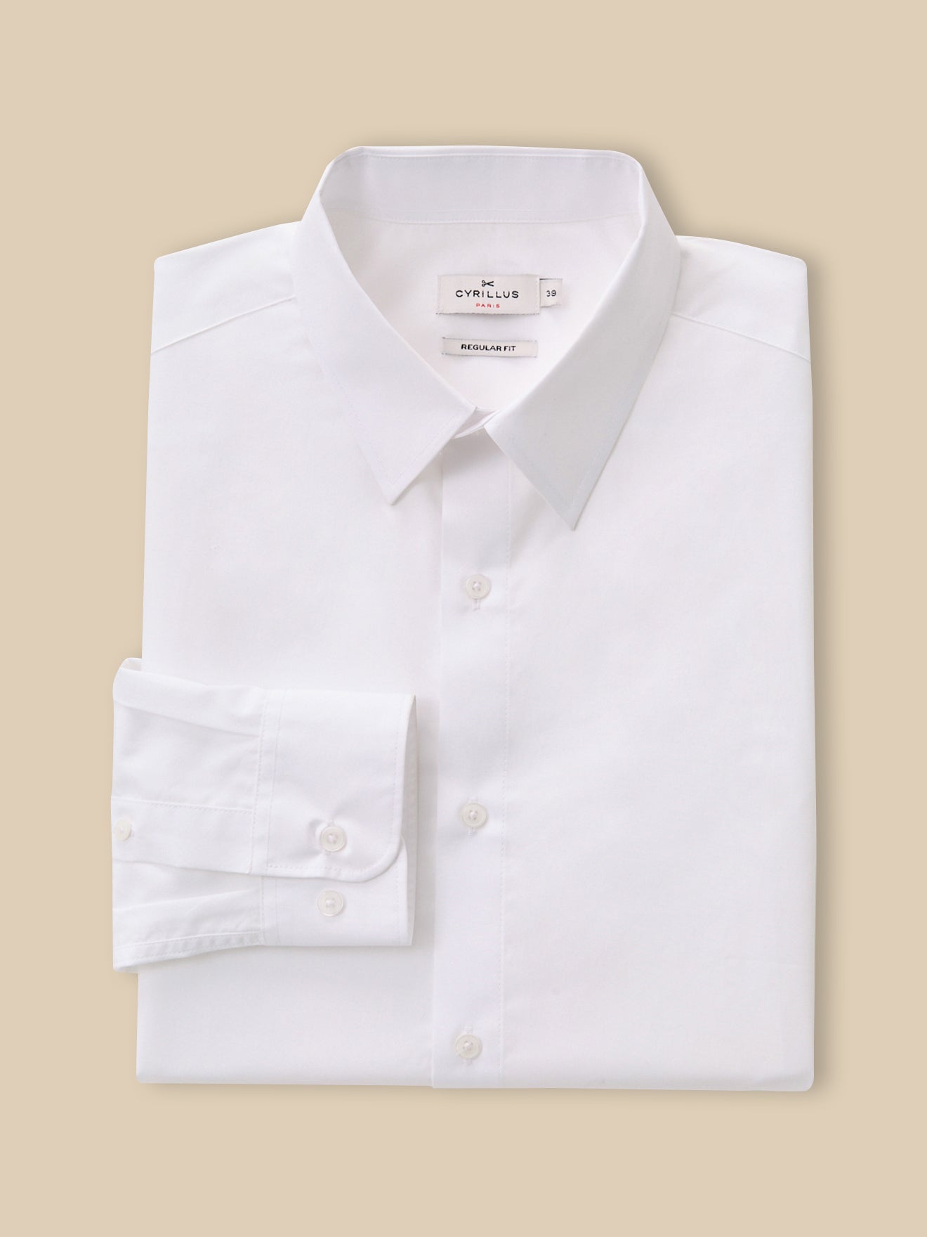 Chemise Regular Fit homme popeline unie easy care