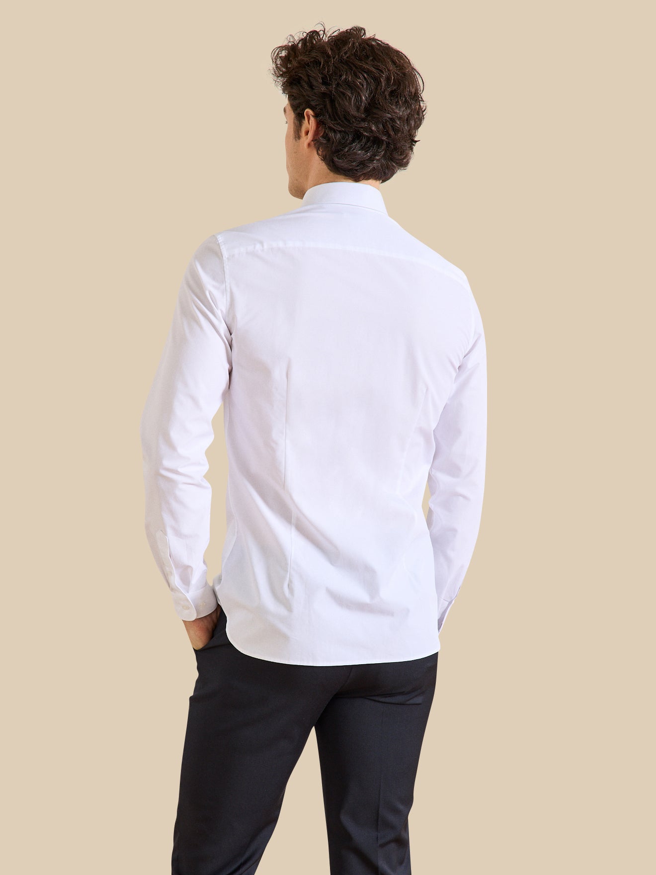 Chemise Slim Fit homme popeline unie easy care