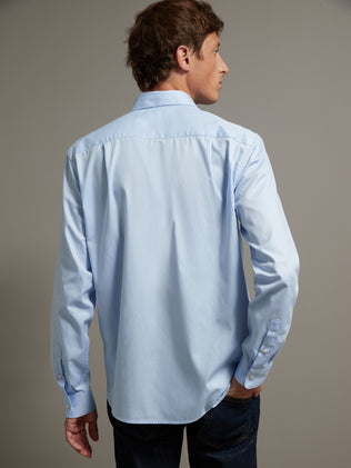 Men's regular fit, non-iron herringbone shirt