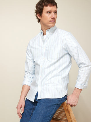 Men's stripe Regular Fit Oxford shirt