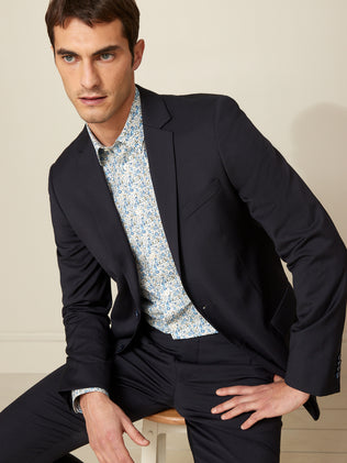 Men's Slim Fit Eloise motif shirt made with Liberty fabric