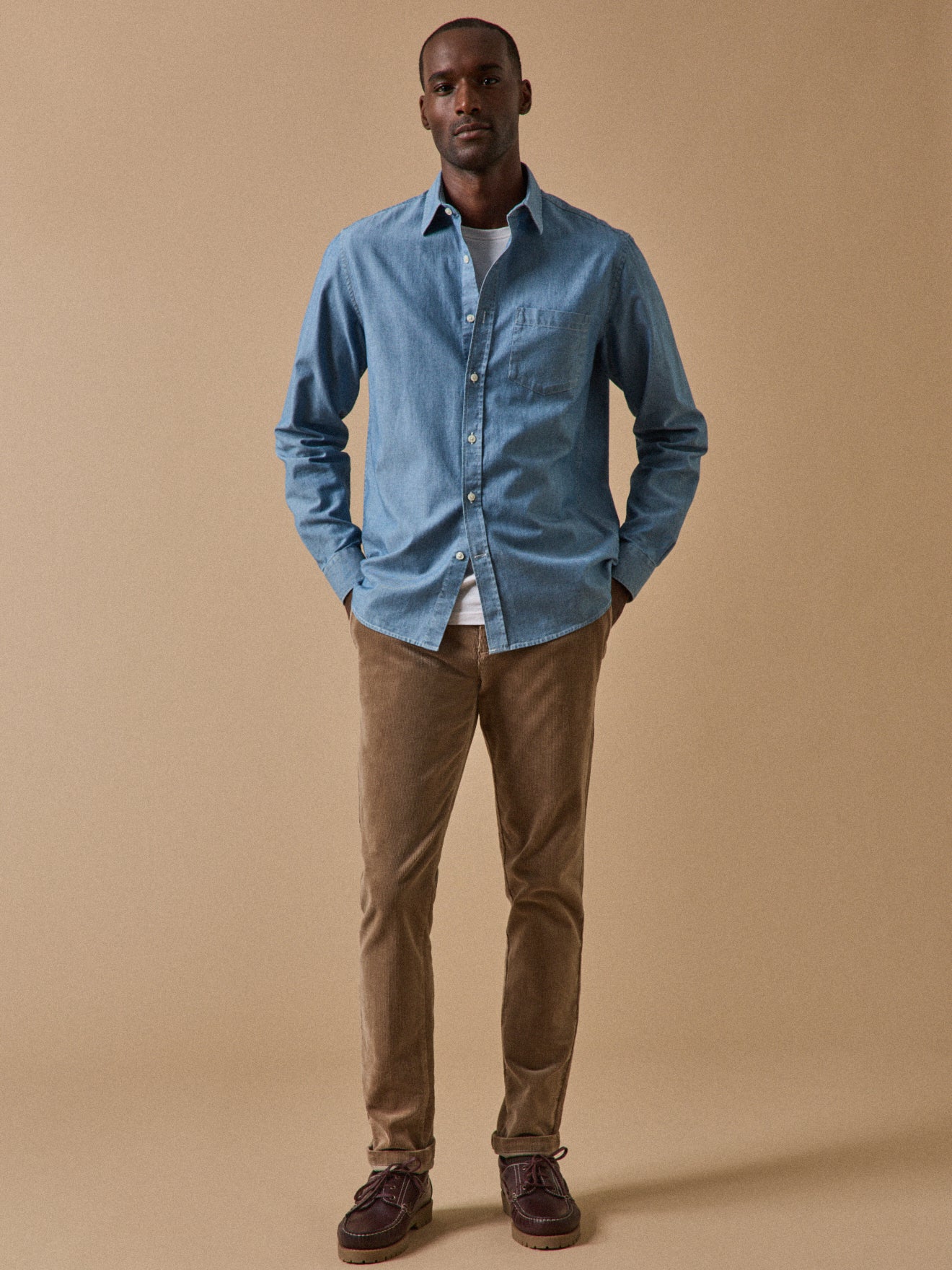 Chemise Regular Fit homme en chambray