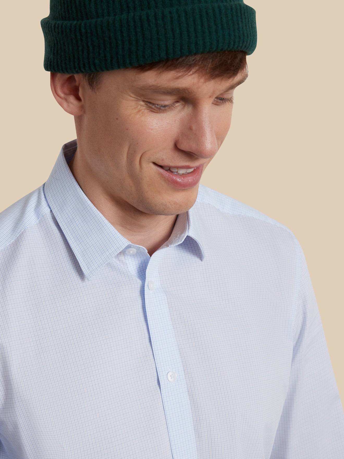 Chemise mini carreaux homme Slim Fit