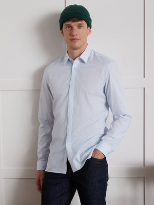 Chemise mini carreaux homme Slim Fit