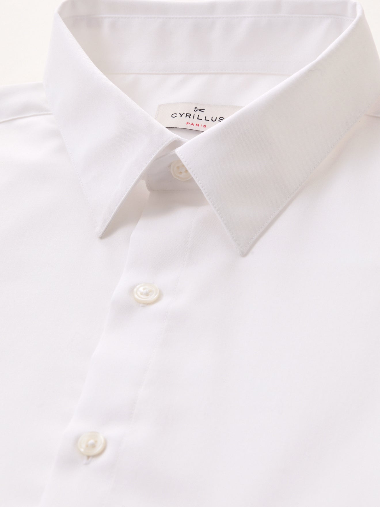 Men's Regular plain cotton twill non-iron shirt