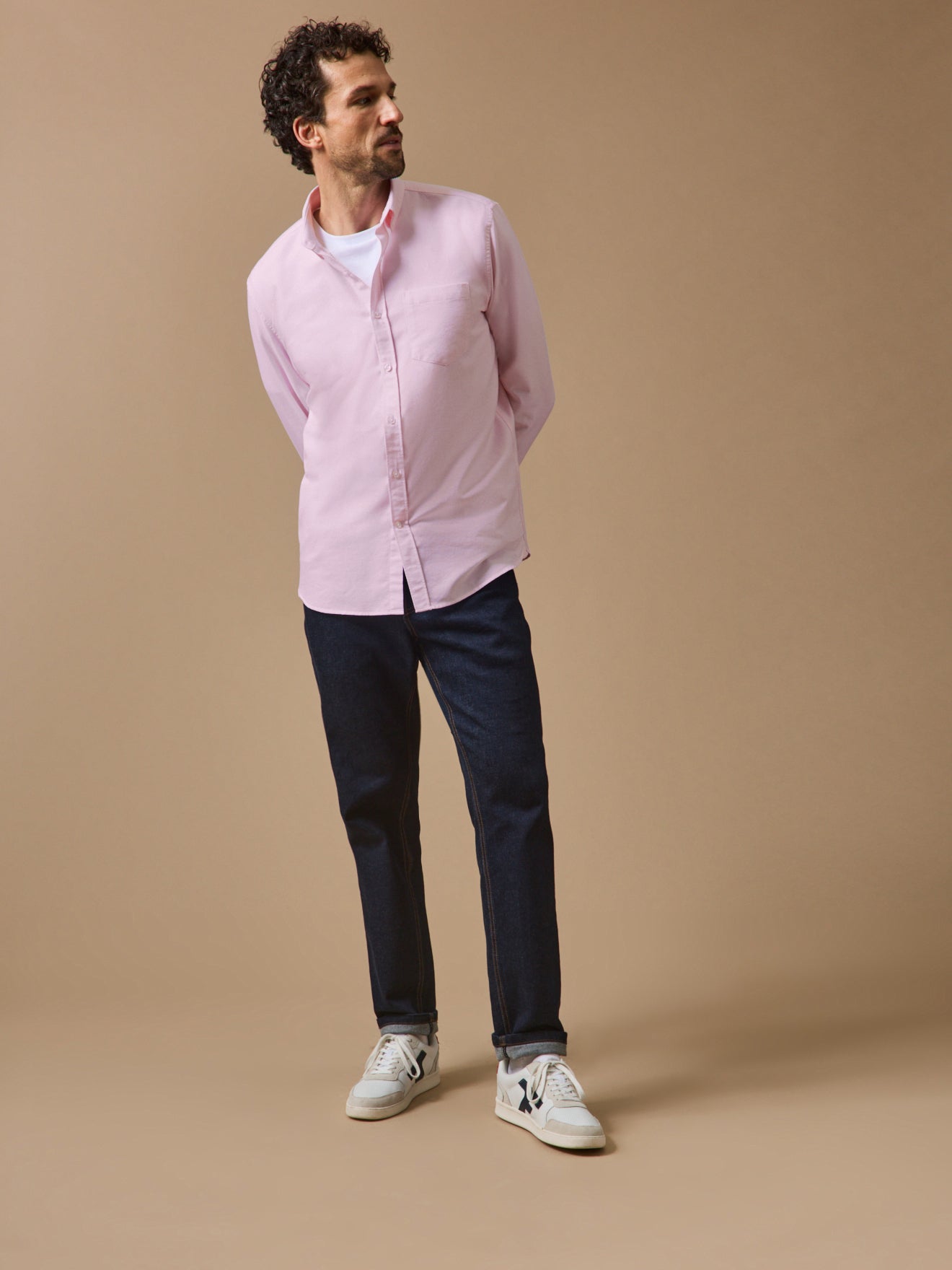 Men's Oxford cloth shirt with contemporary classic fit
