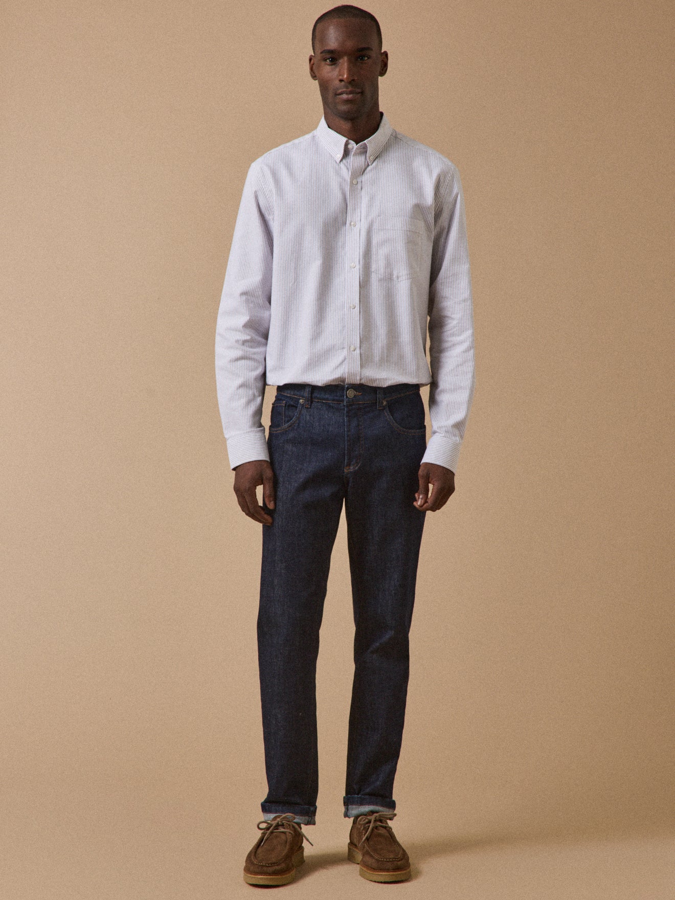 Men's Oxford cloth shirt with contemporary style