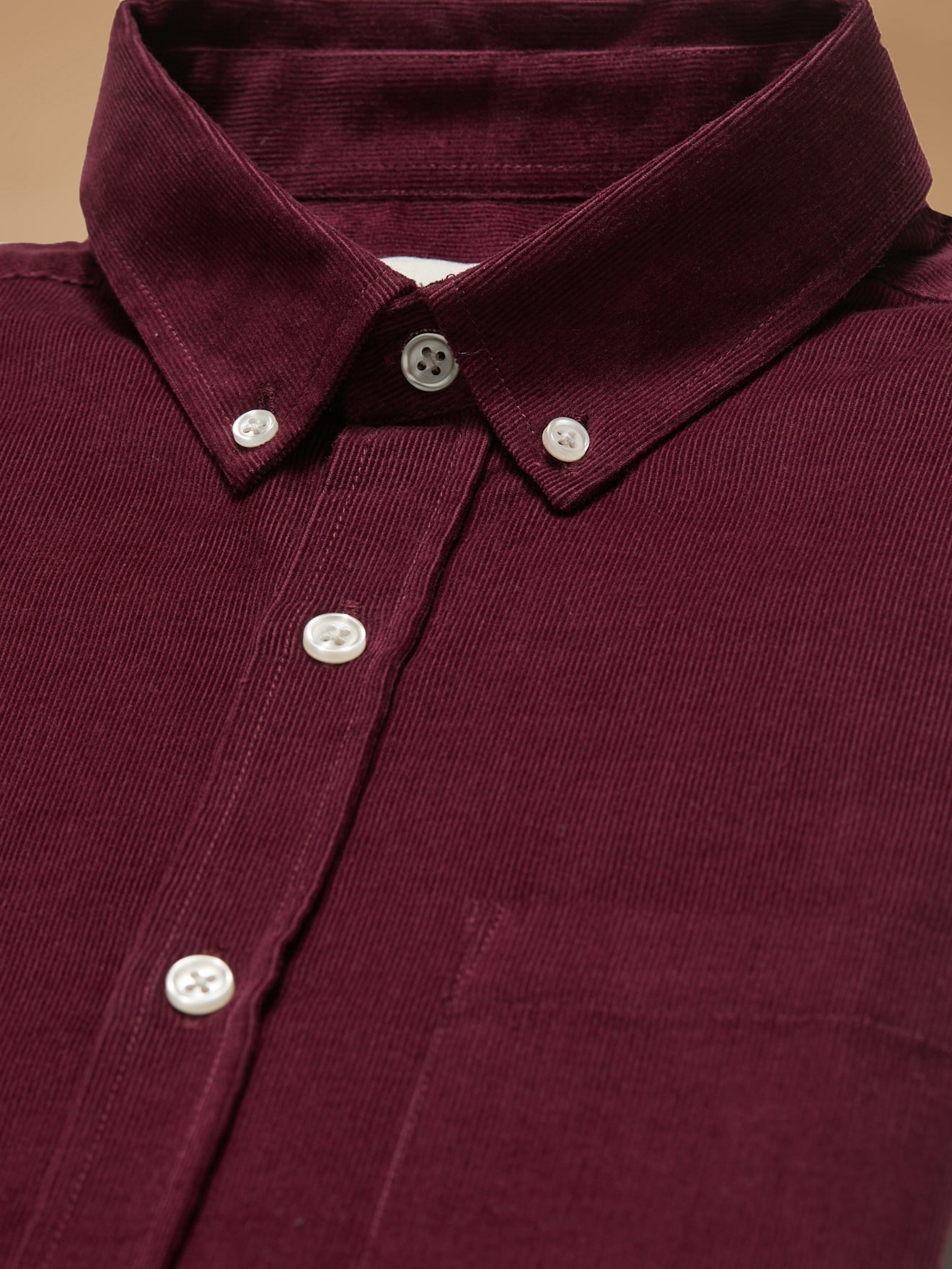 Chemise velours homme coupe contemporaine