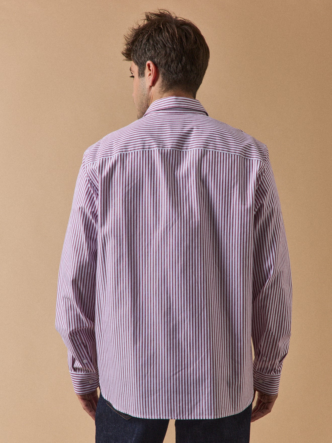 Chemise rayée homme coupe contemporaine