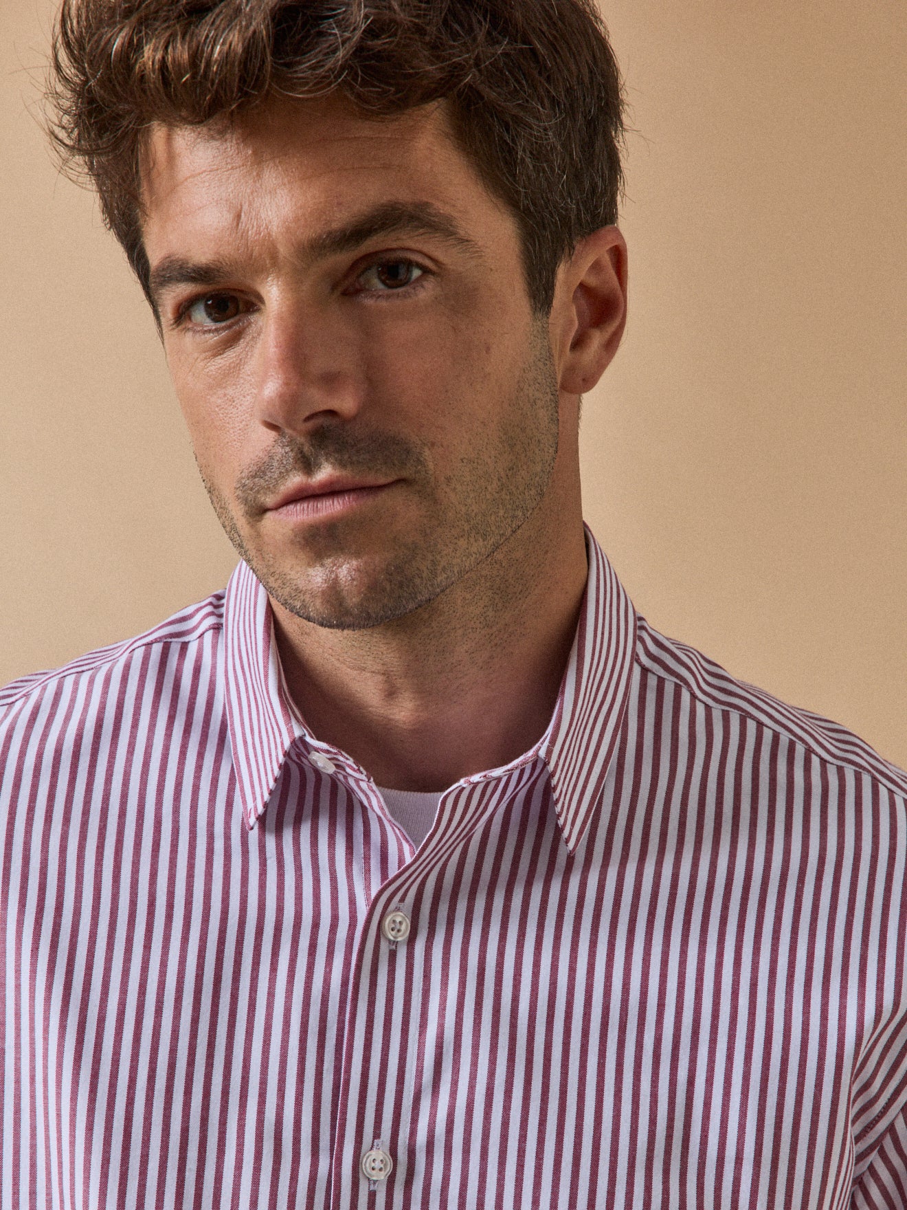 Chemise rayée homme coupe contemporaine