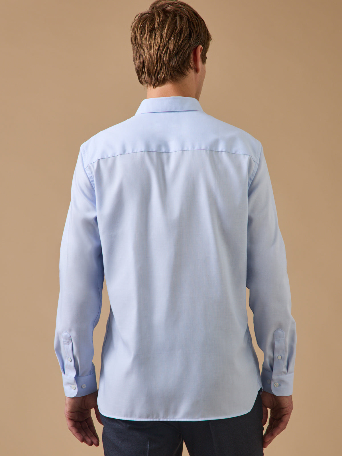 Chemise pinpoint homme coupe ajustée