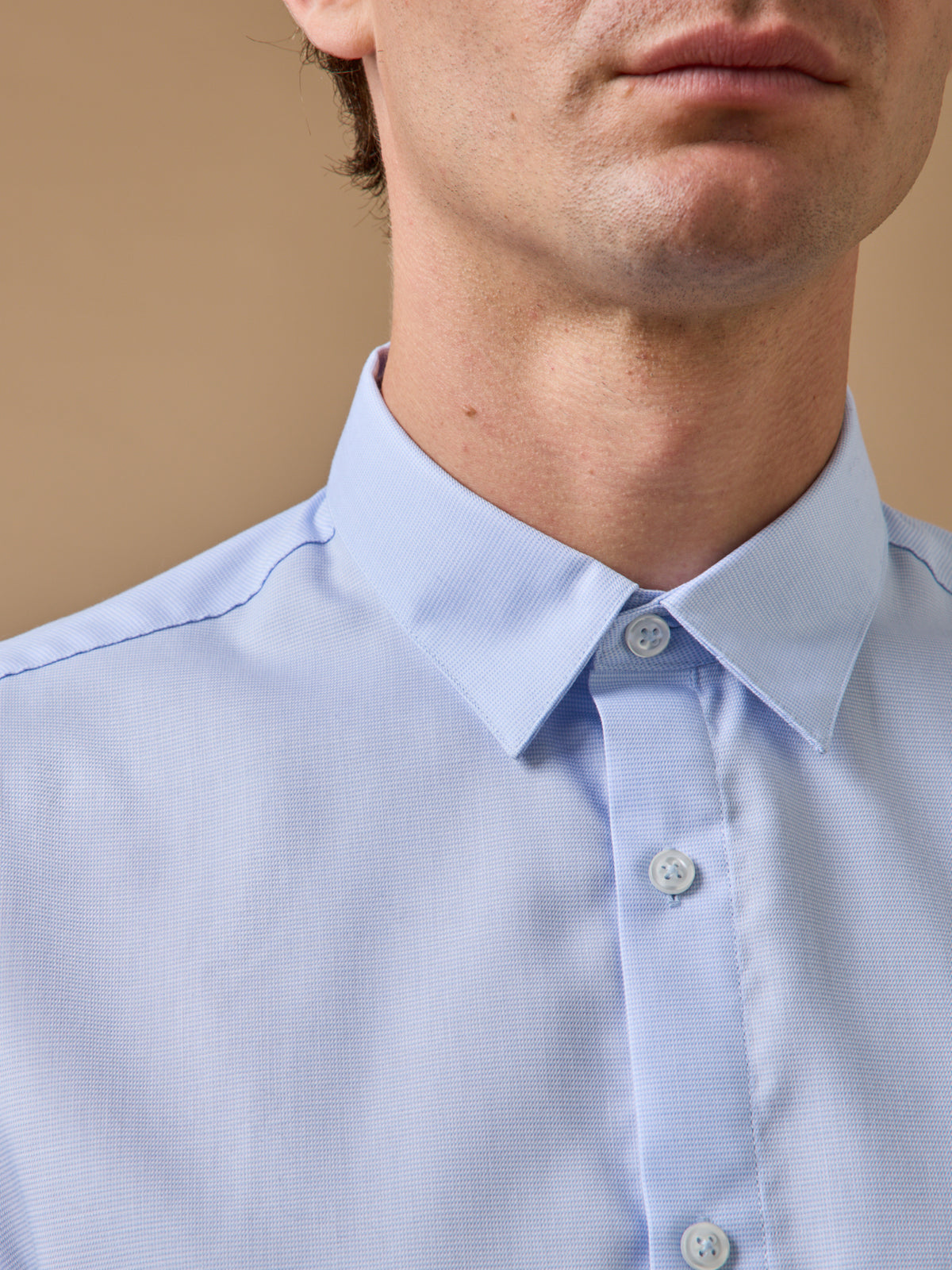 Chemise pinpoint homme coupe ajustée