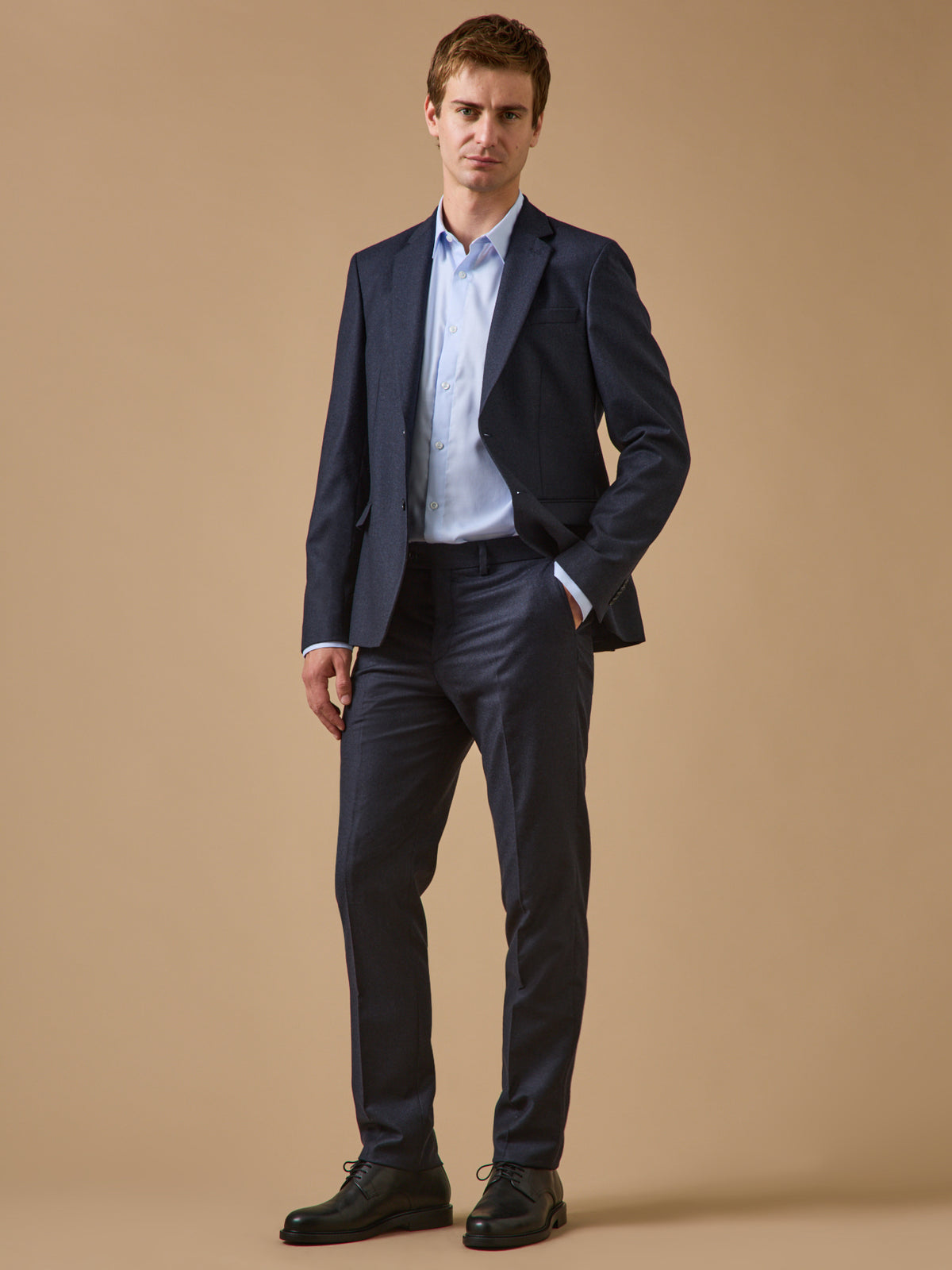 Chemise pinpoint homme coupe ajustée