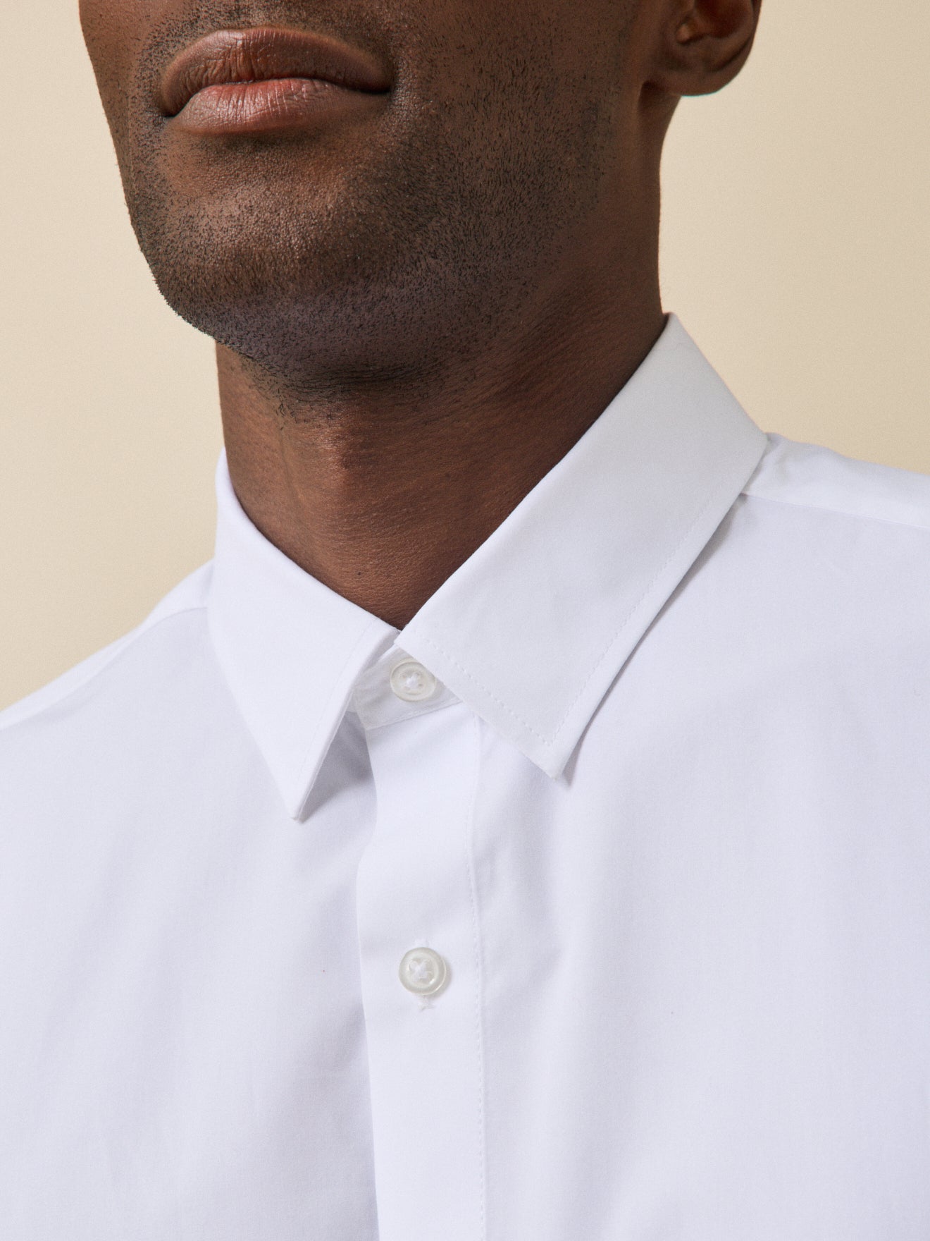 Chemise popeline unie homme coupe contemporaine