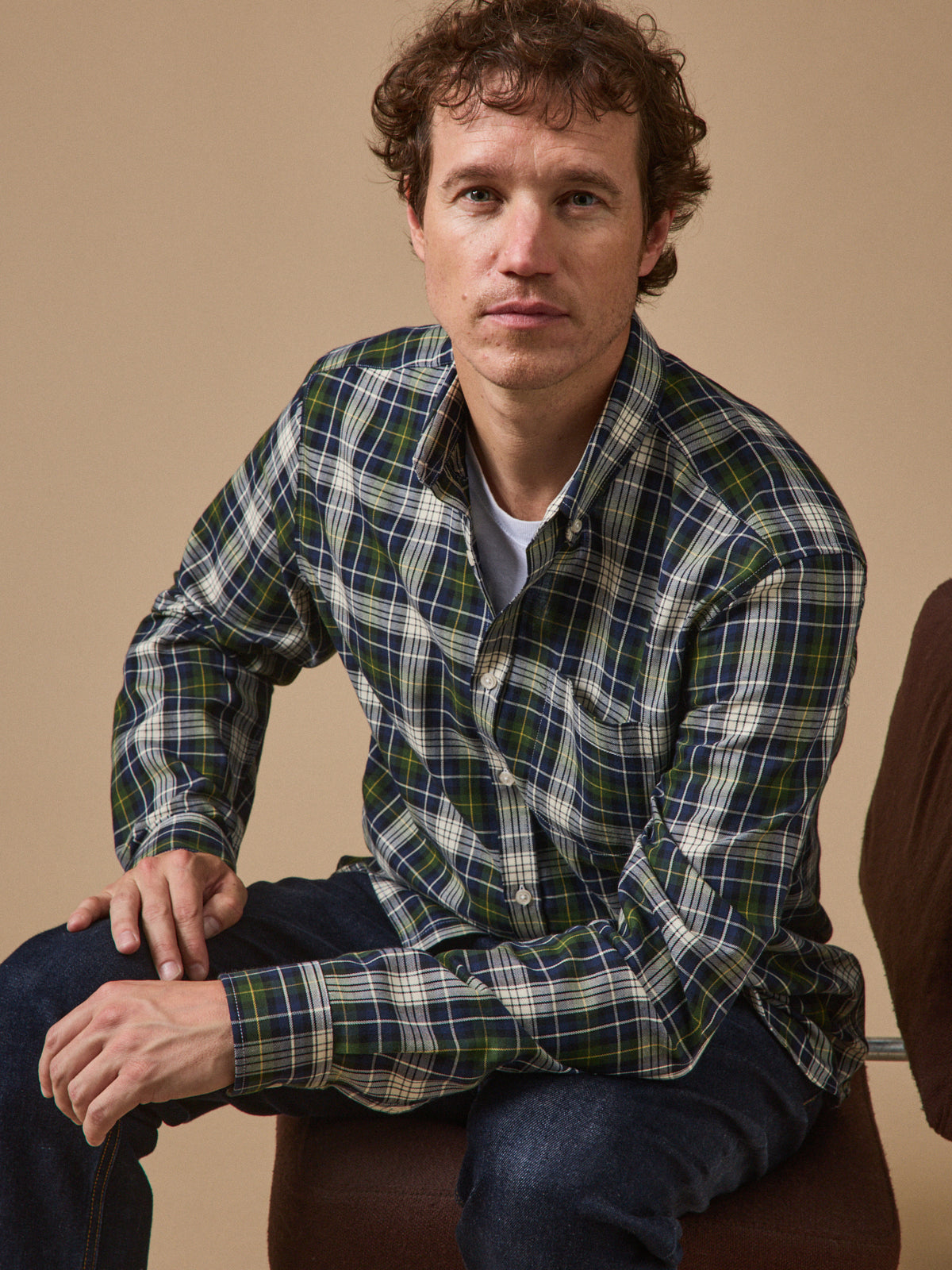 Chemise carreaux homme - coupe contemporaine