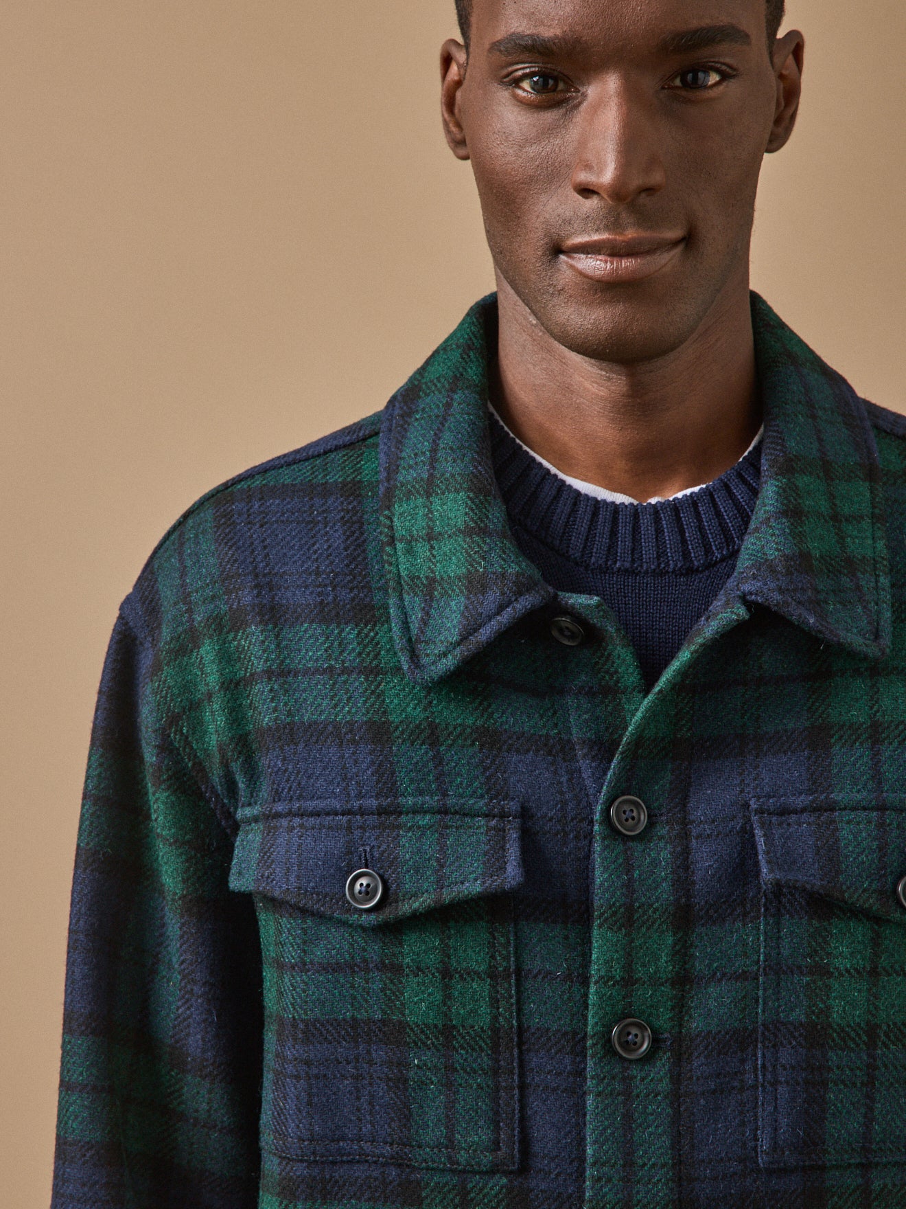 Men's wool topshirt
