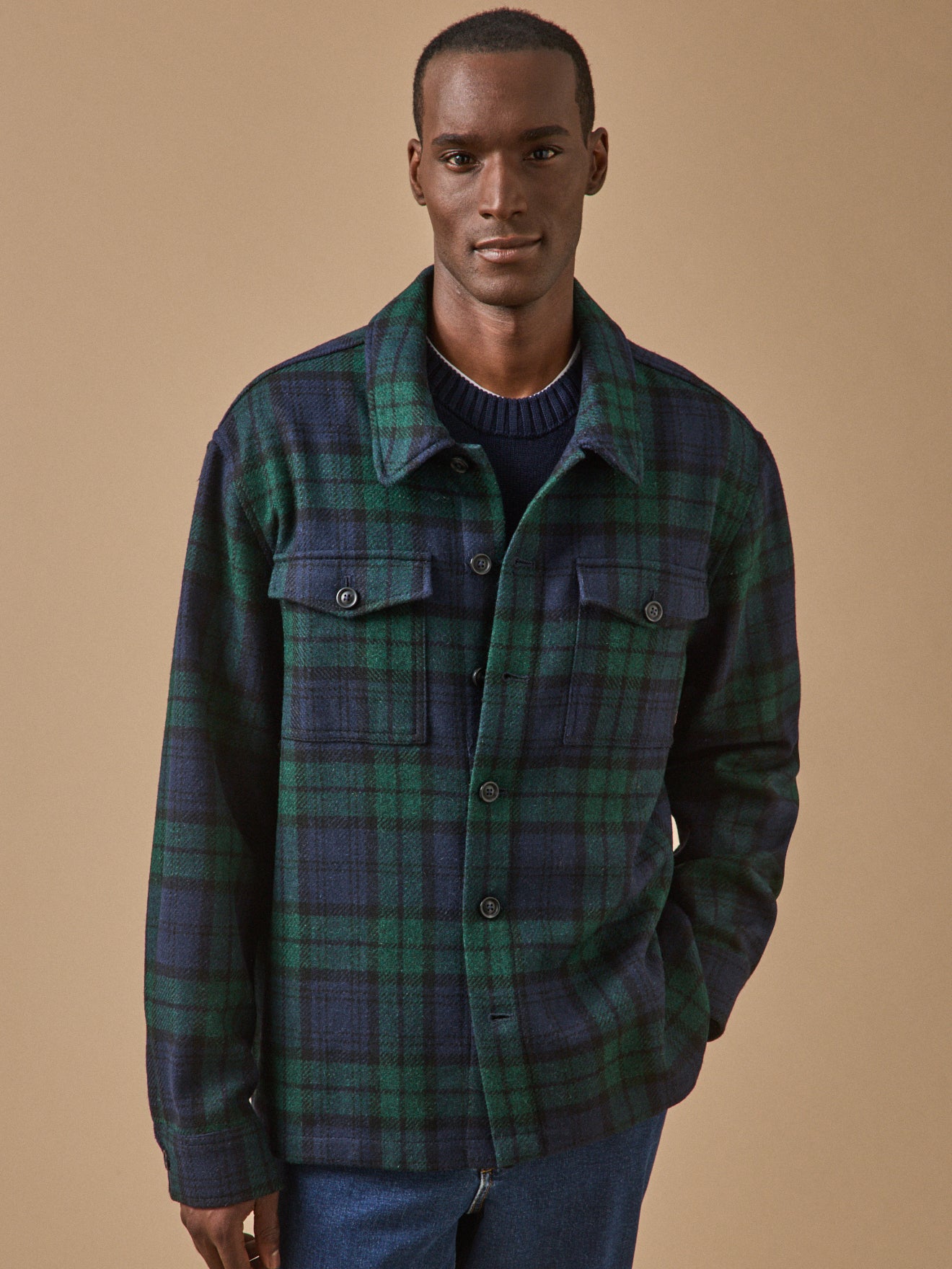 Men's wool topshirt
