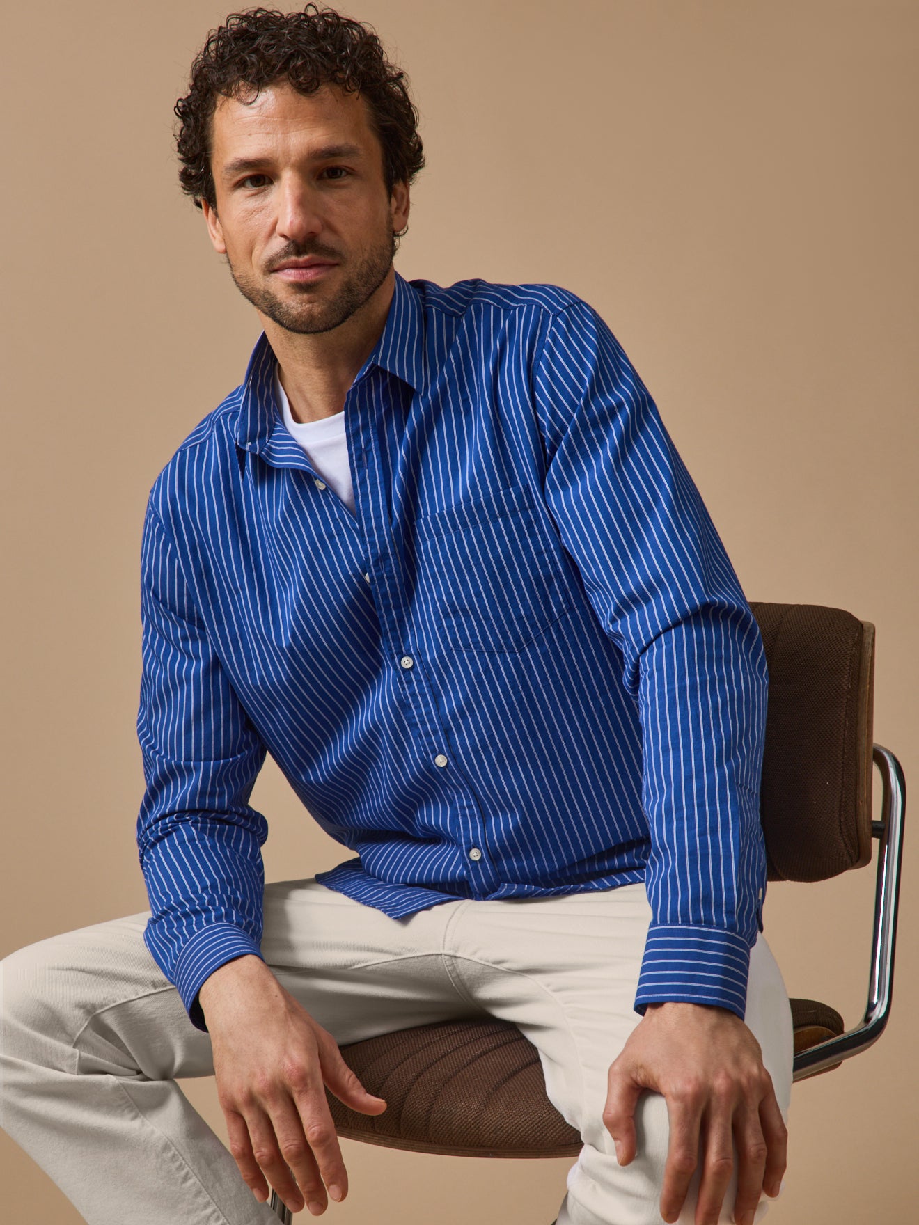 Chemise homme rayée - coupe contemporaine