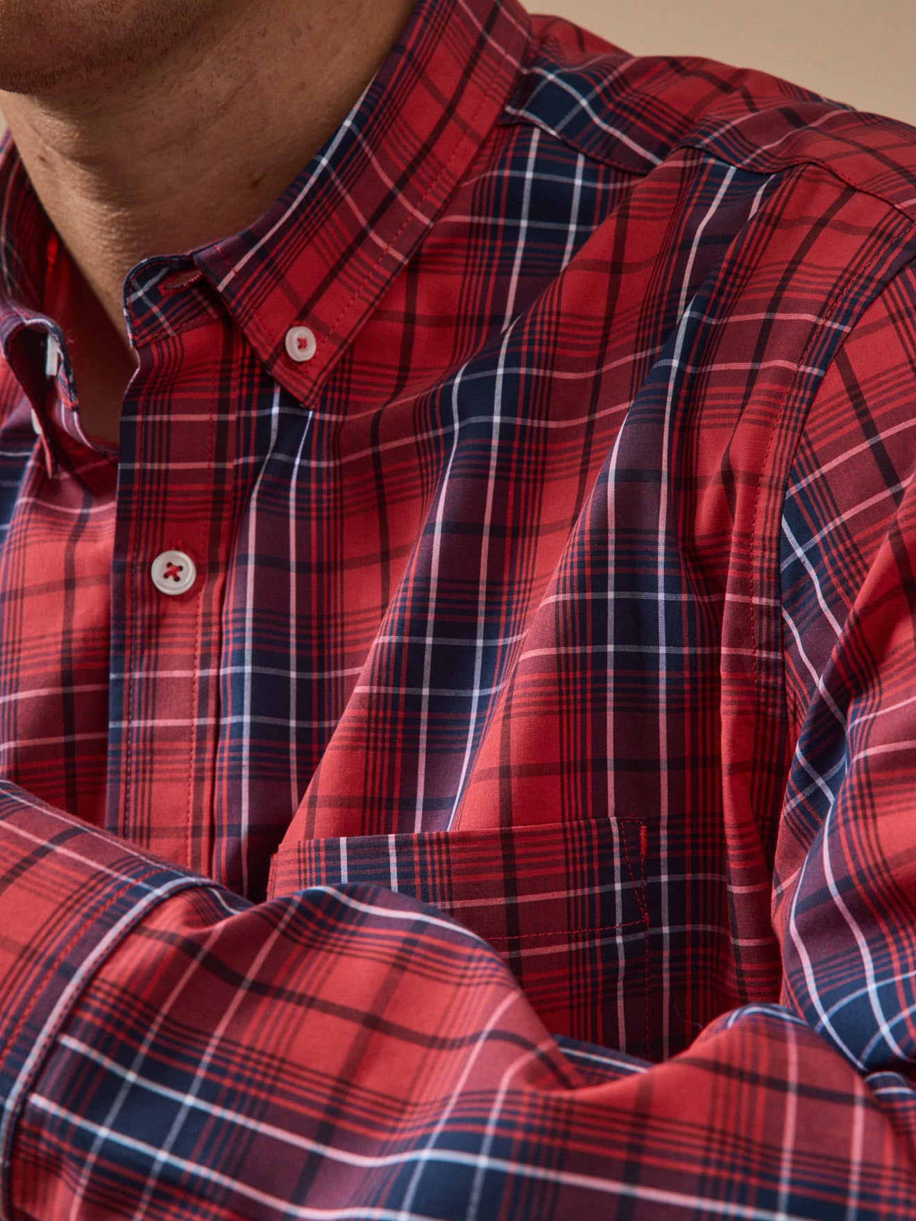 Men's checked poplin shirt - Contemporary classic style