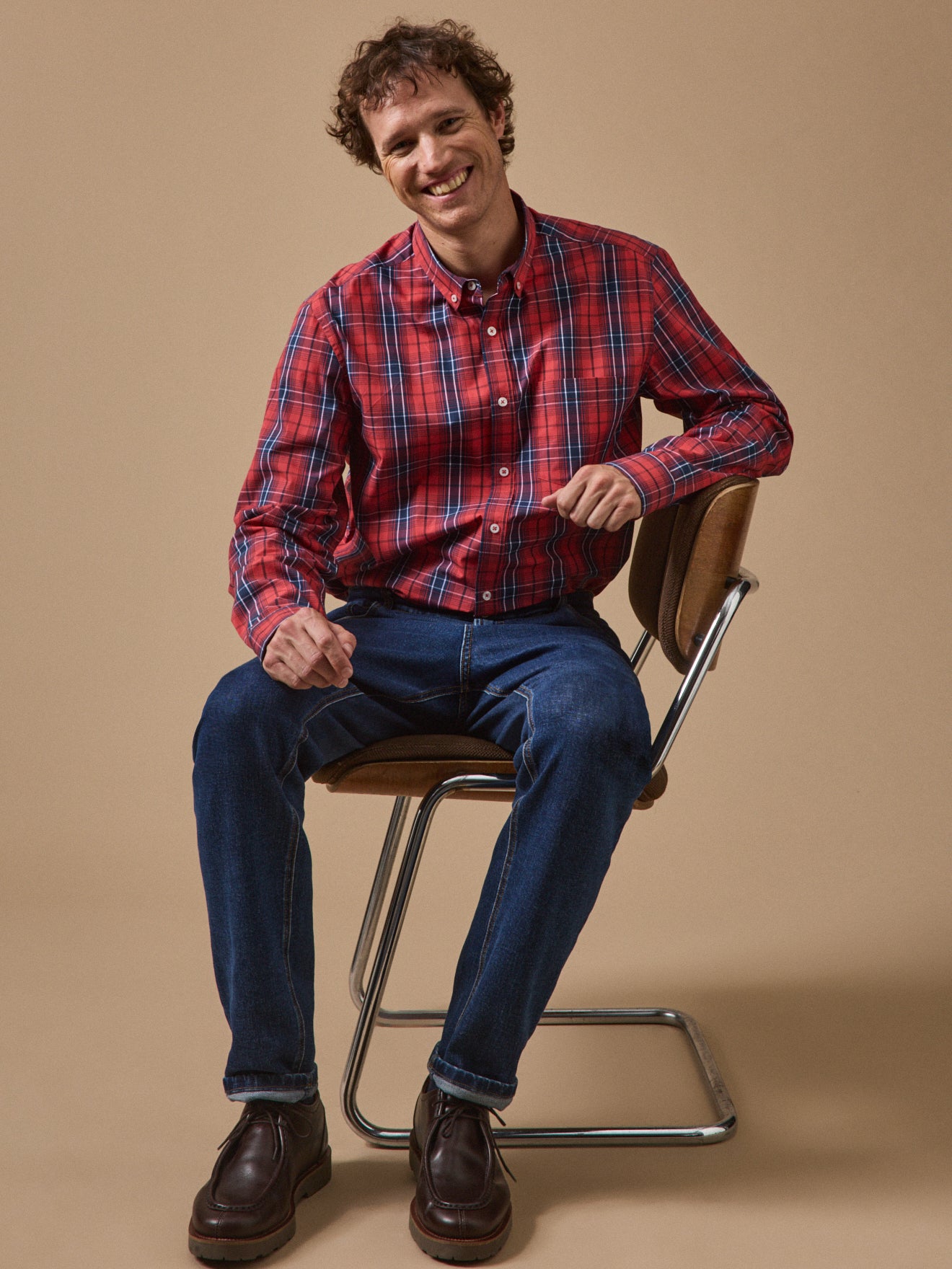 Men's checked poplin shirt - Contemporary classic style