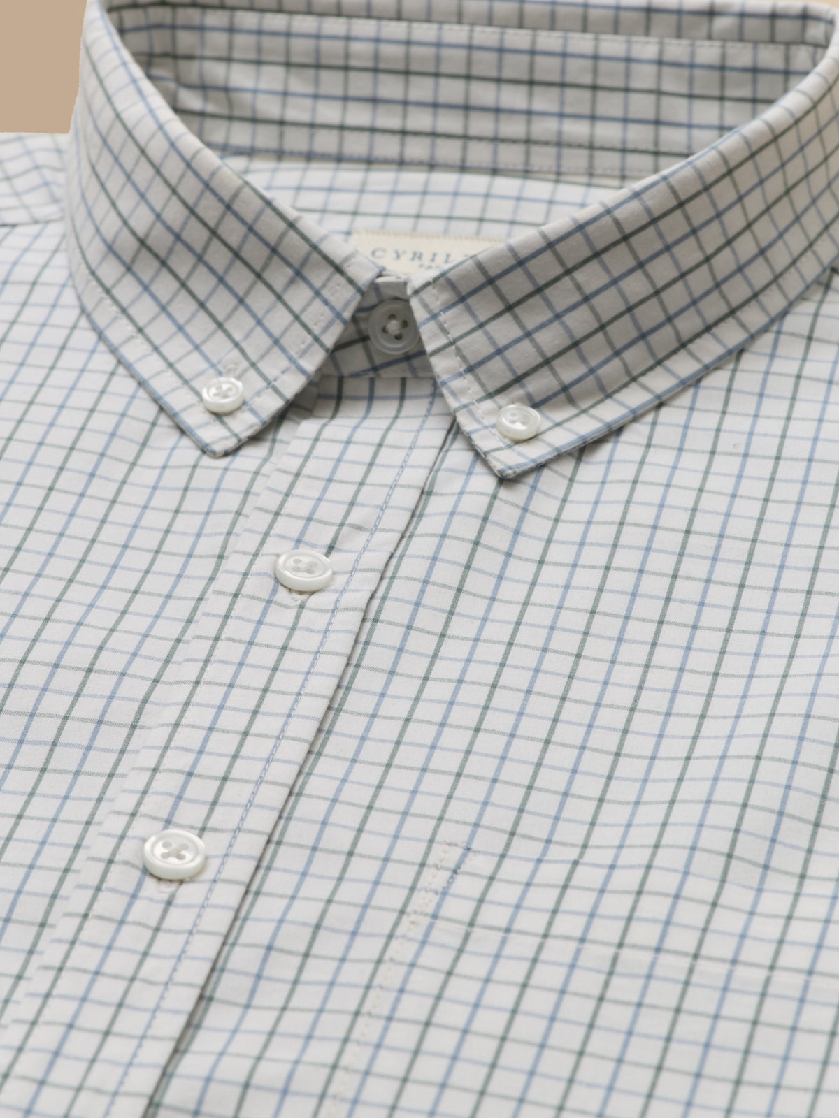 Men's tattersall checked shirt - contemporary classic style
