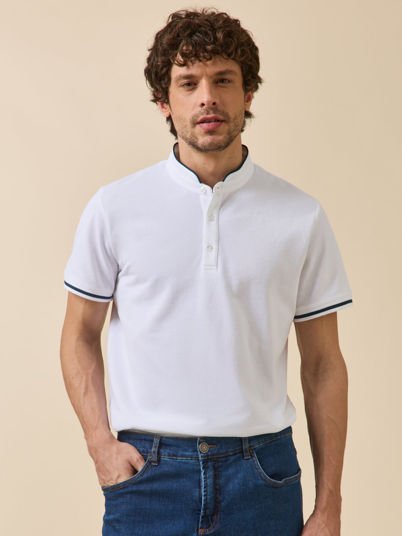 Polo col officier homme coton biologique