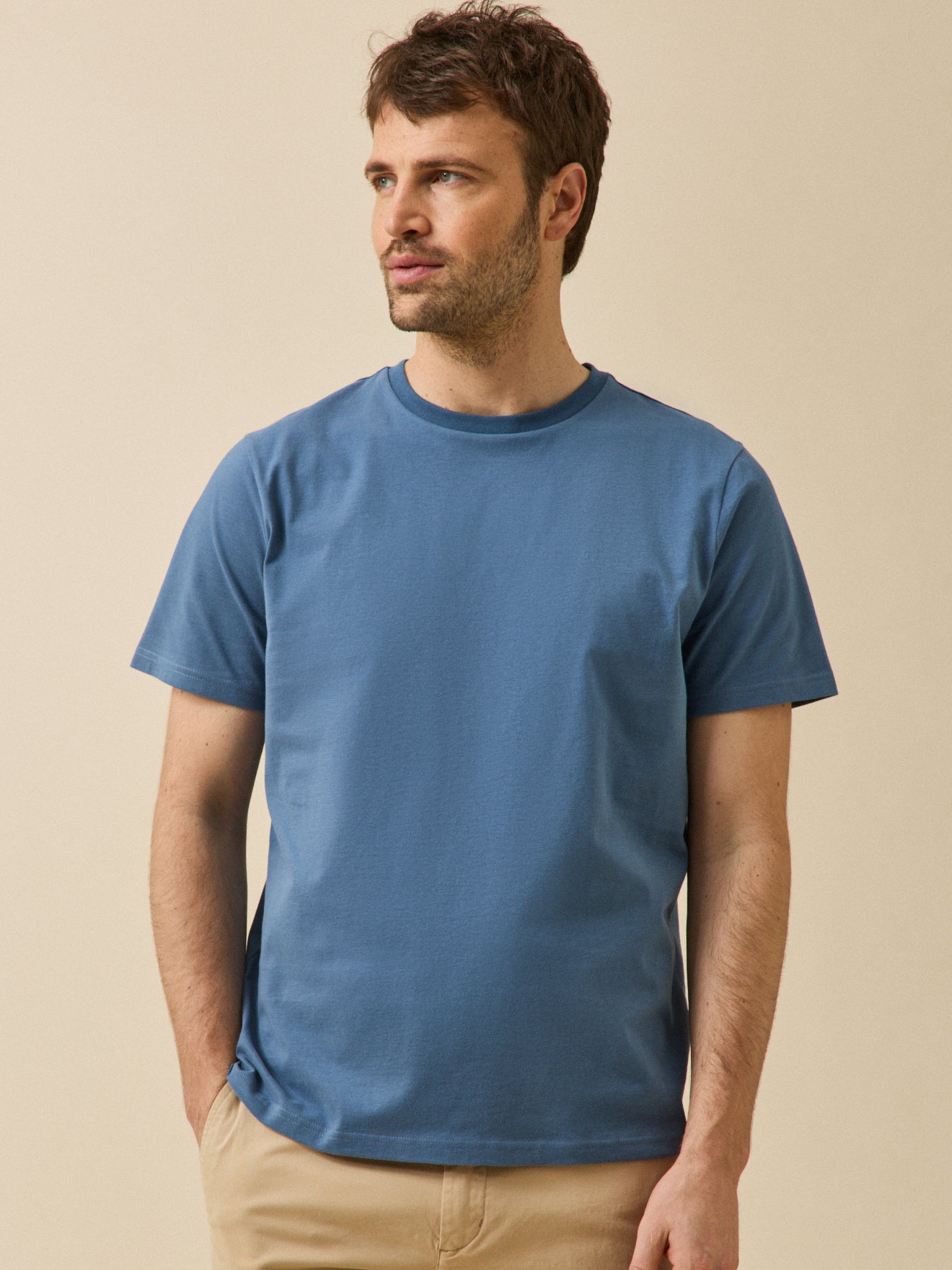 T-shirt uni homme coton biologique