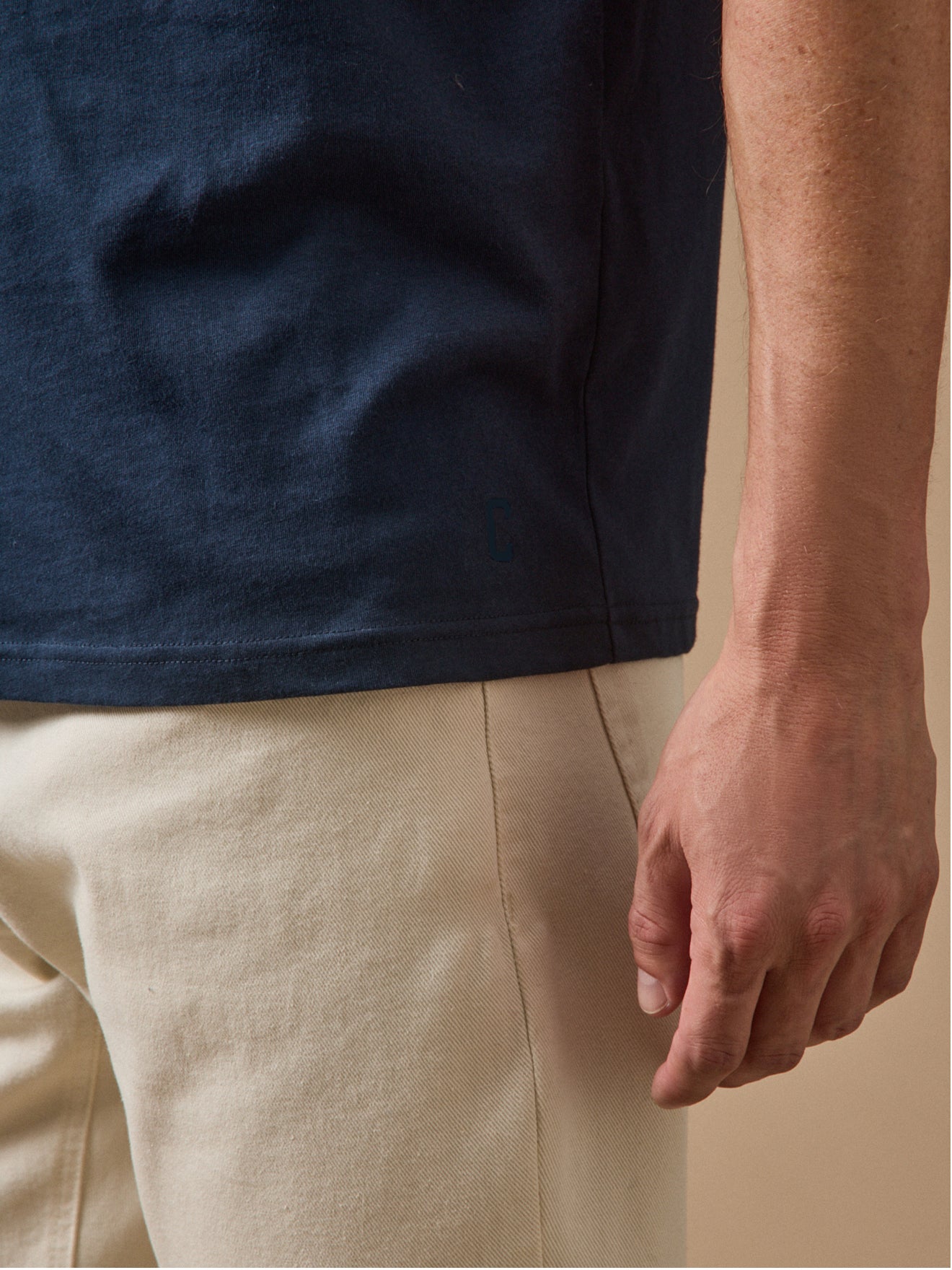 Men's organic cotton T-shirt in a solid color