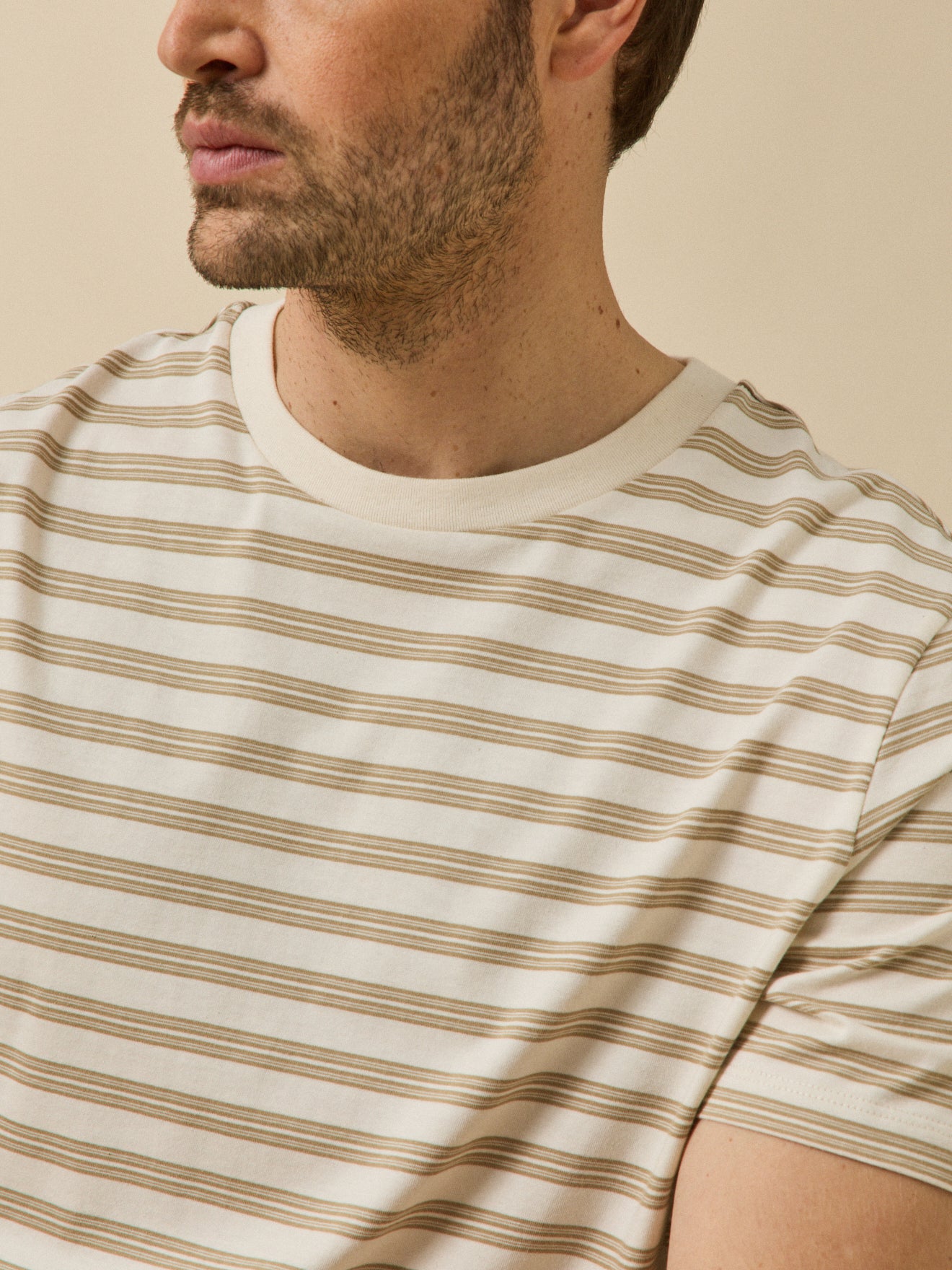 T-shirt rayé homme coton biologique
