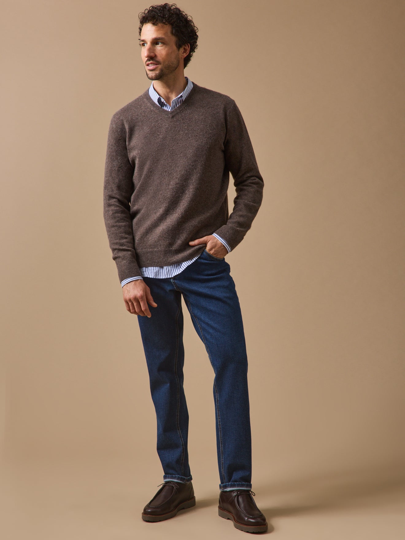 Men's V-neck sweater - The Cashmere Collection