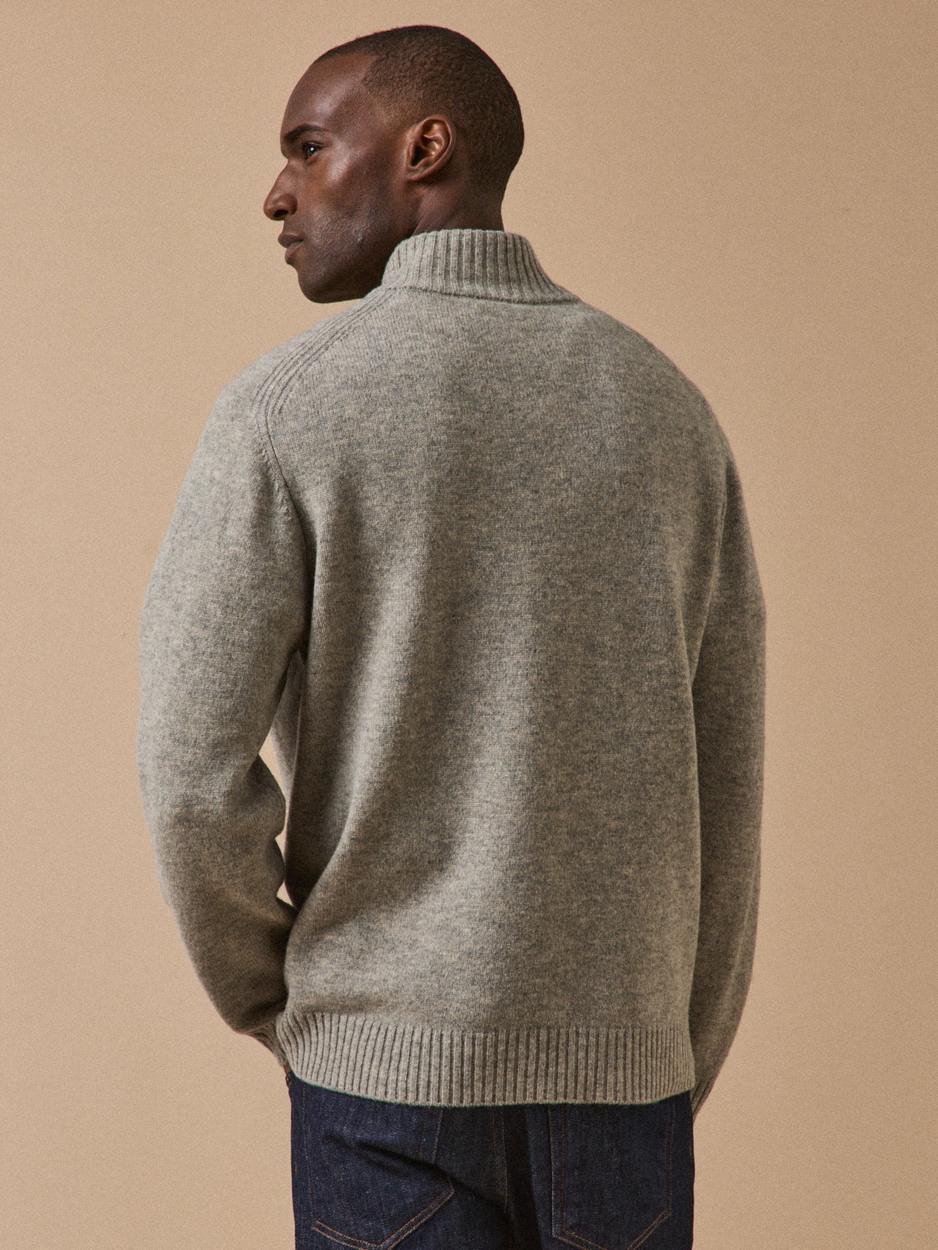 Pull col montant zippé Homme