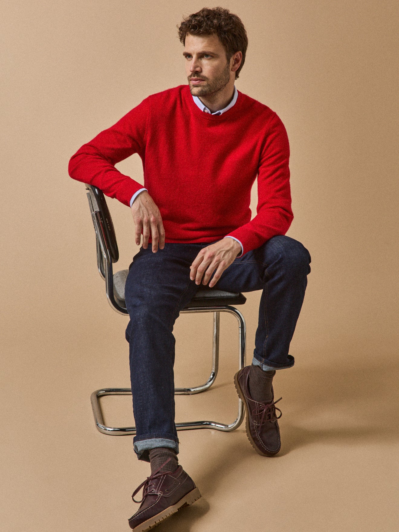 Men's round-neck sweater - The Cashmere Collection