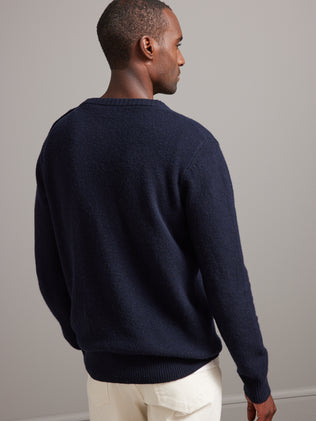 Men's Merino wool button sweater