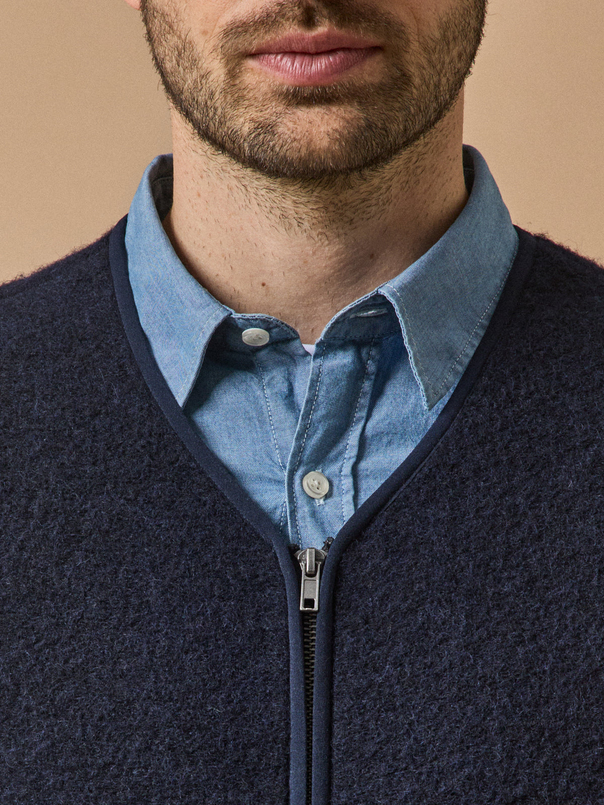 Gilet Zippé Homme Tricoté Automne Hiver - Cardigan Sans Manches Ou Manches Longues Polaire Doublé