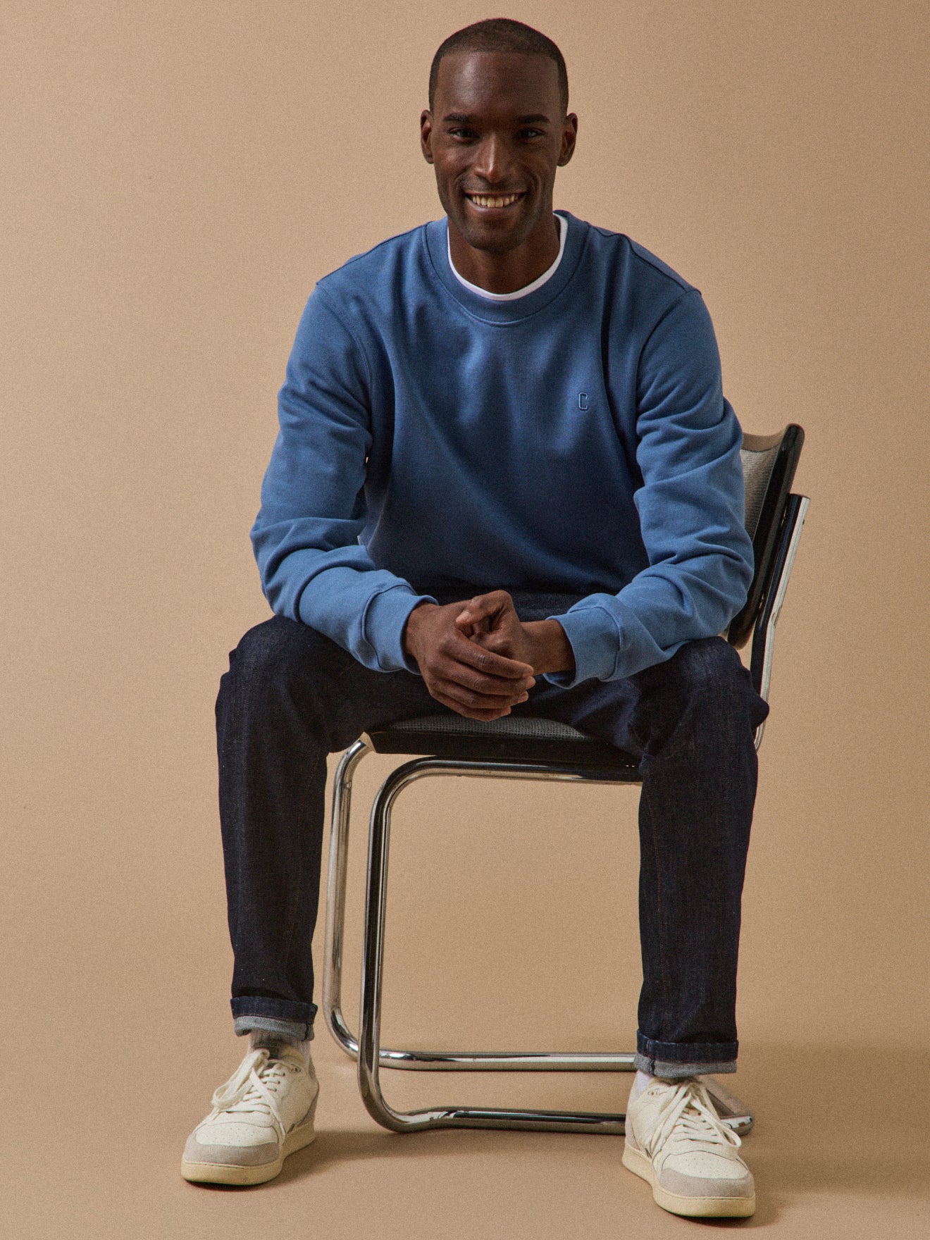 Men's organic cotton fleece sweatshirt