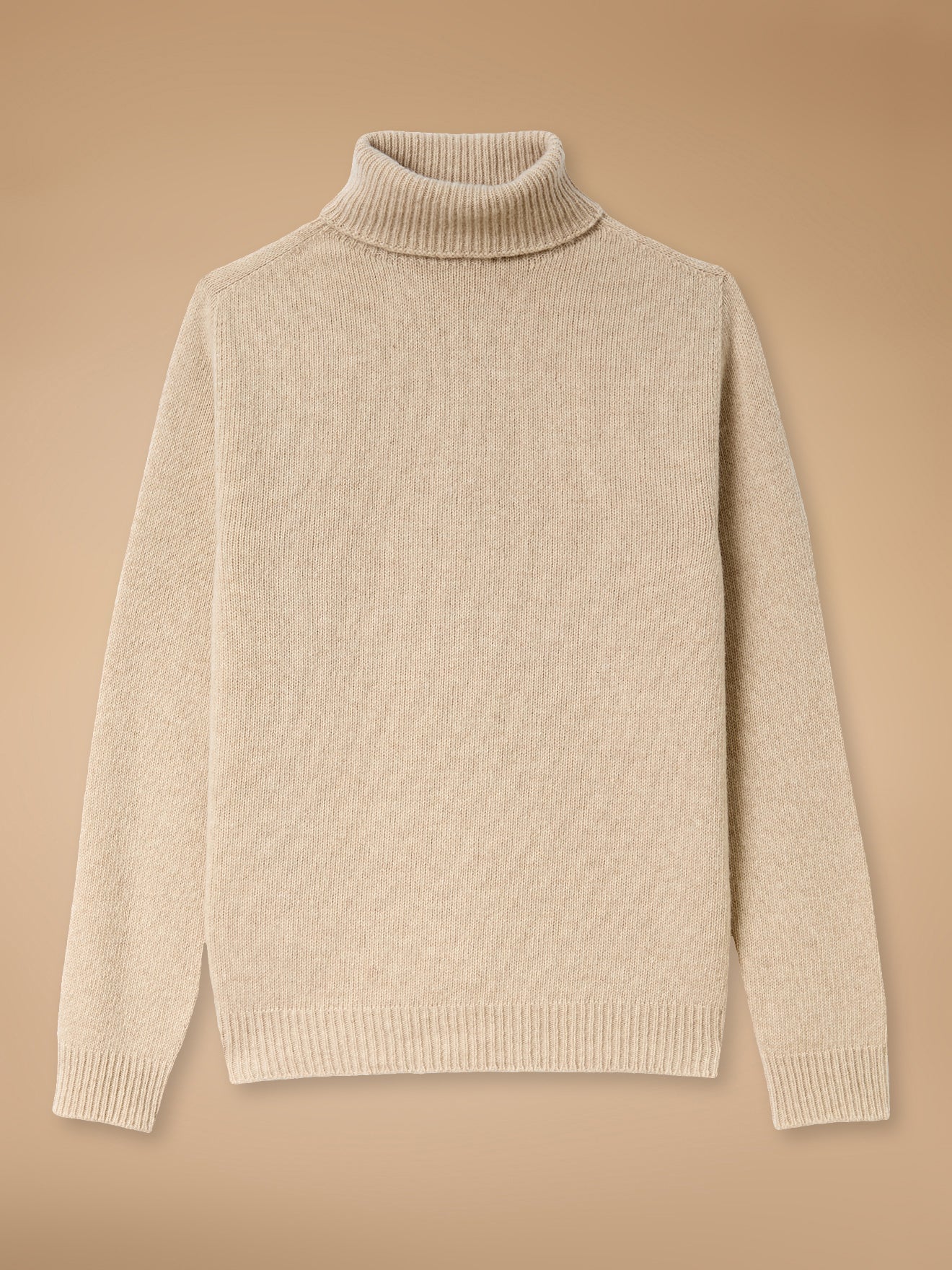 Pull col roulé homme laine majoritaire