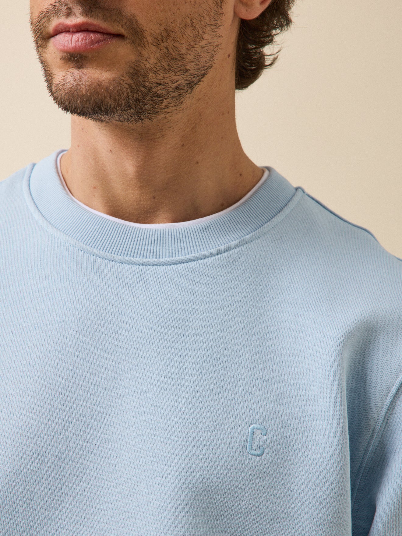 Men's organic cotton fleece sweatshirt