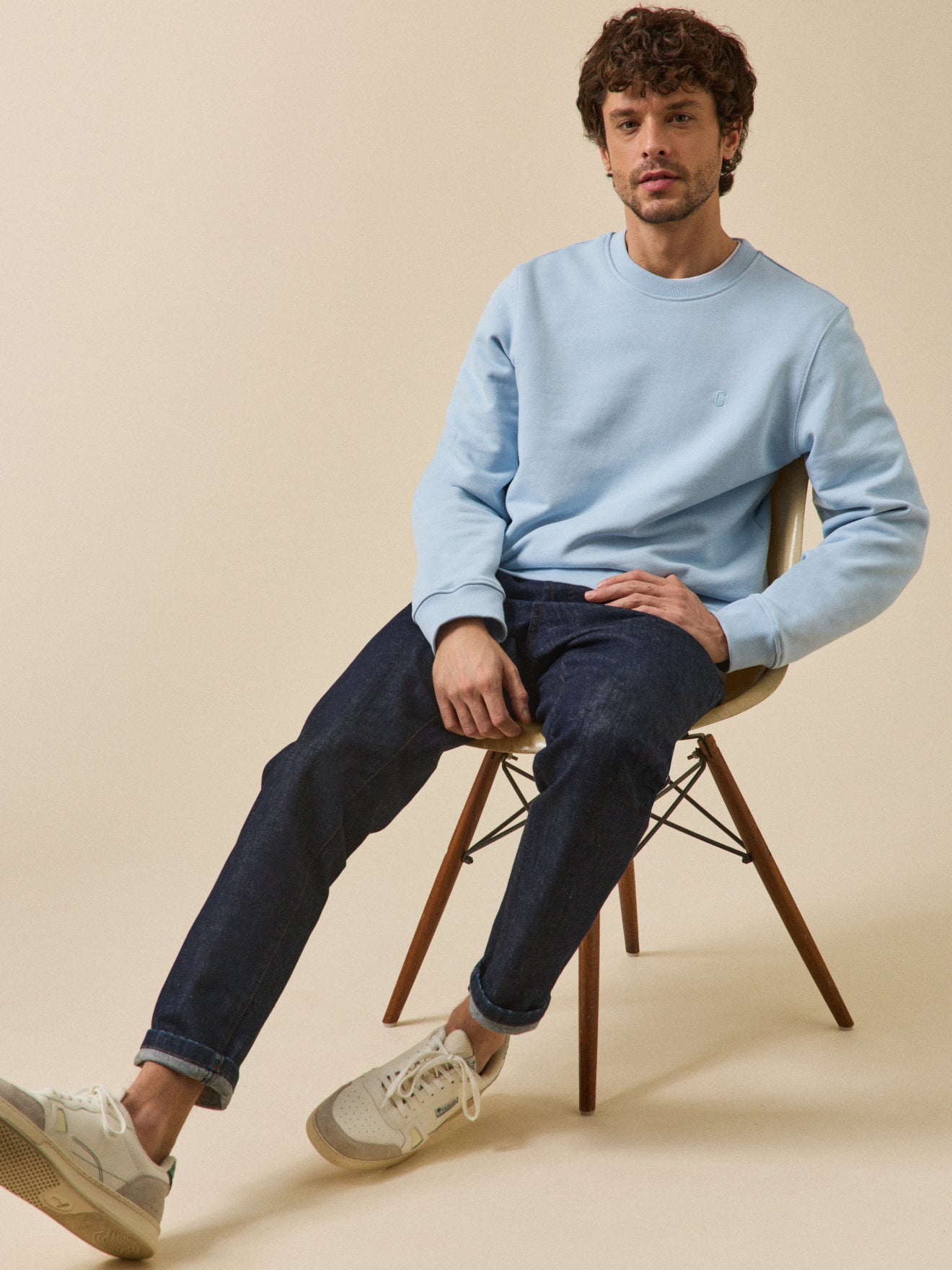 Men's organic cotton fleece sweatshirt