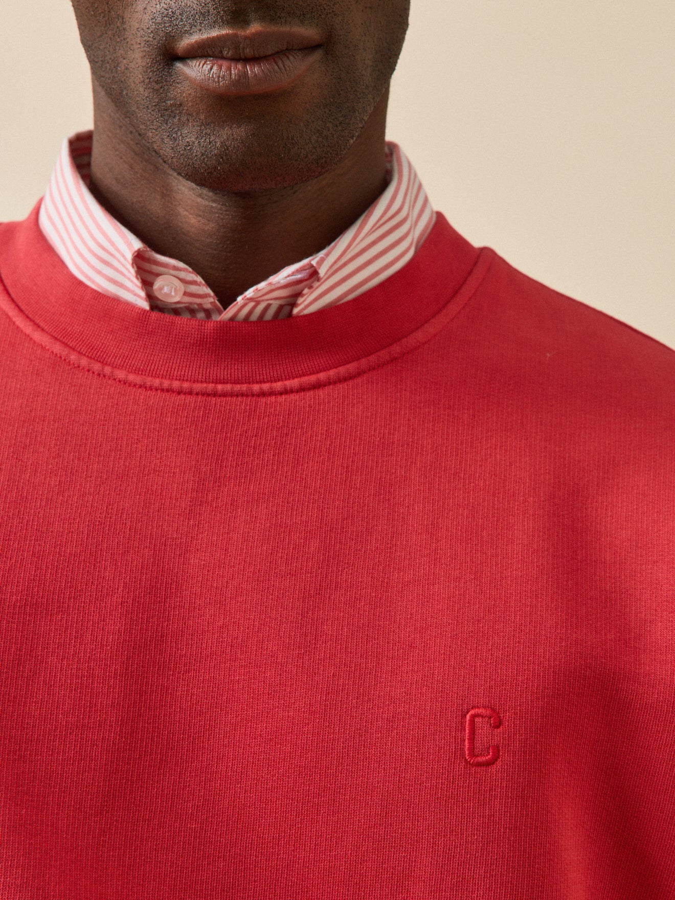 Men's organic cotton fleece sweatshirt