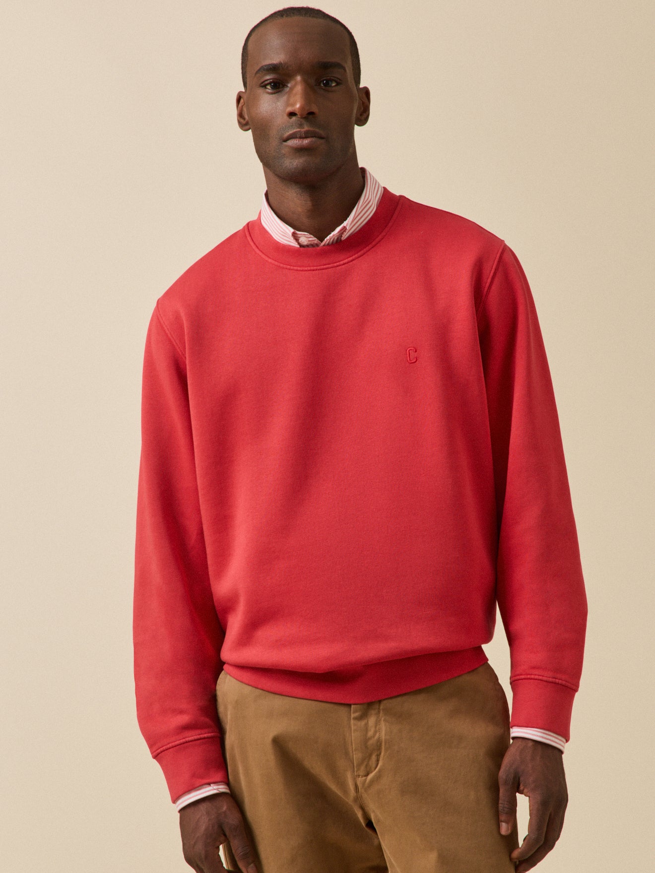 Men's organic cotton fleece sweatshirt