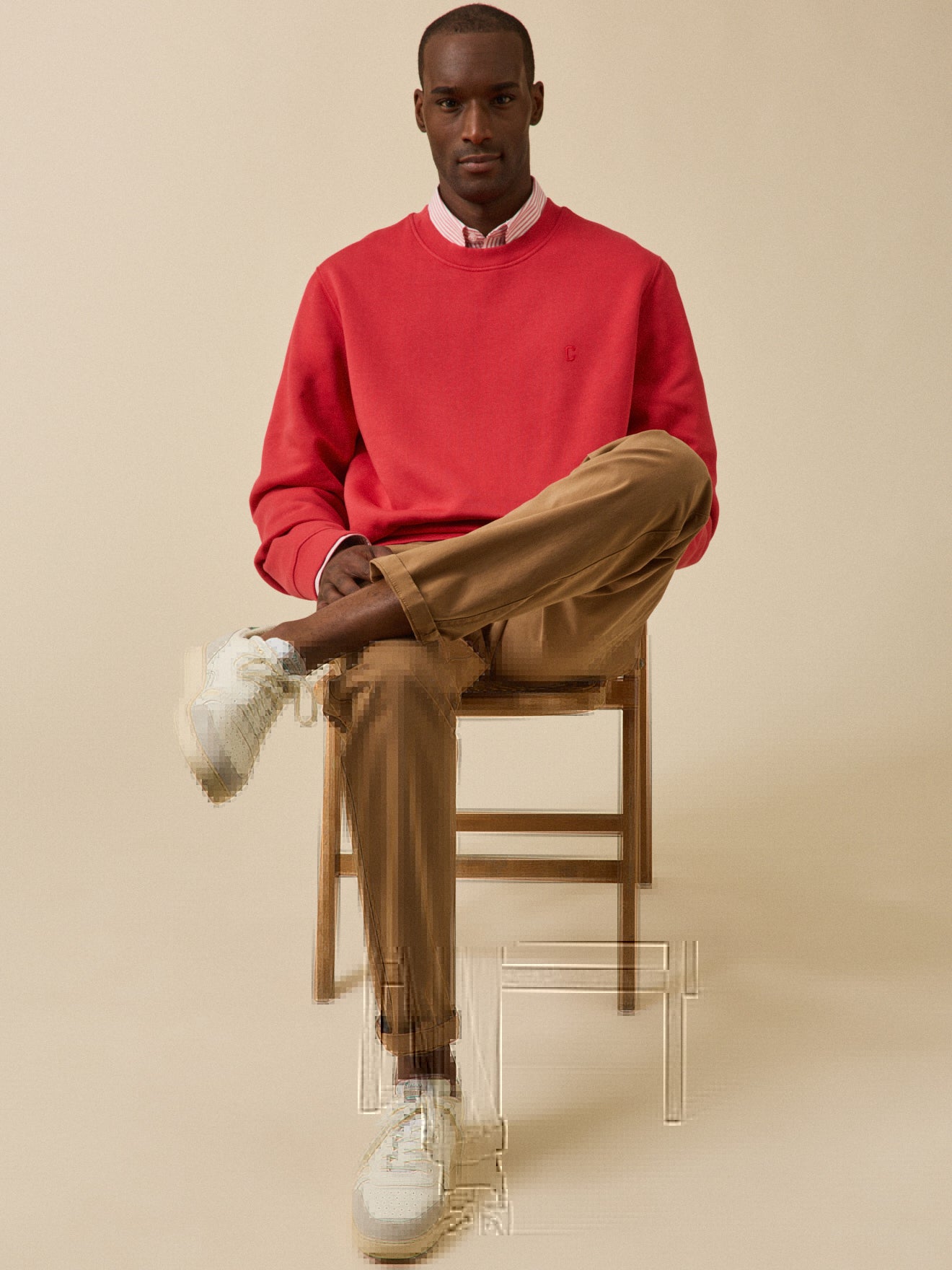 Men's organic cotton fleece sweatshirt