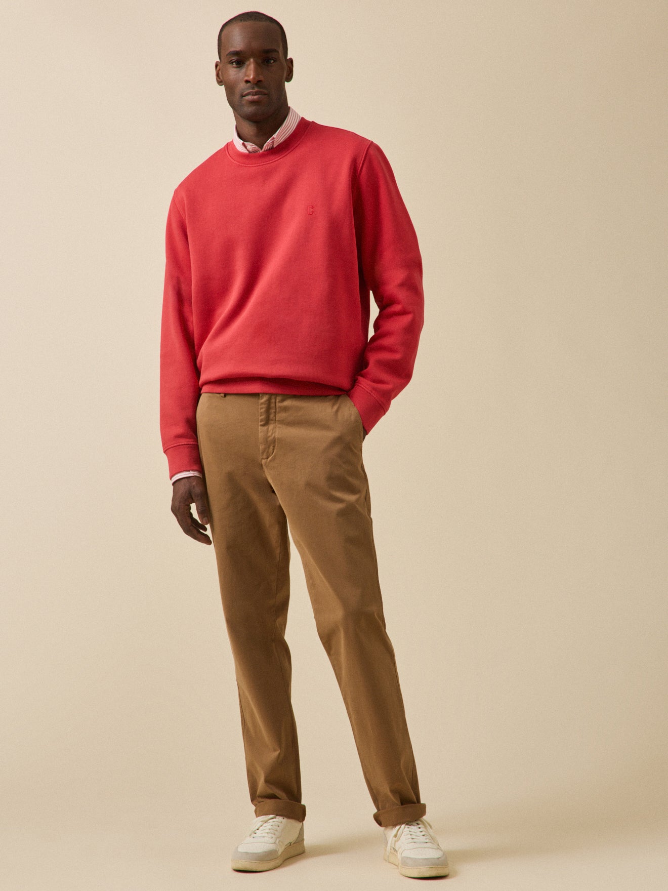 Men's organic cotton fleece sweatshirt