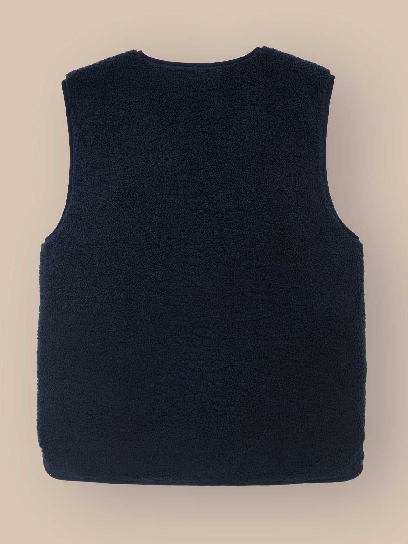 Men's sleeveless sherpa jacket