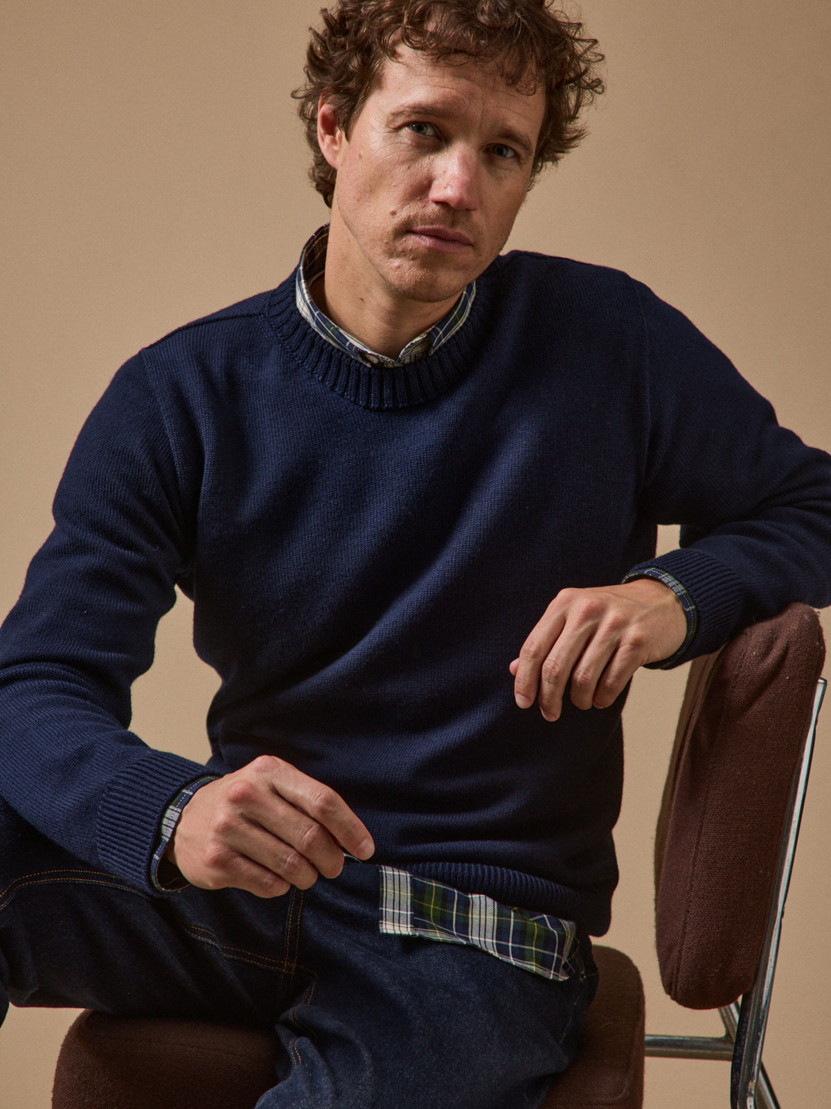 Men's merino wool sweater - Cyrillus x Les 3 Tricoteurs