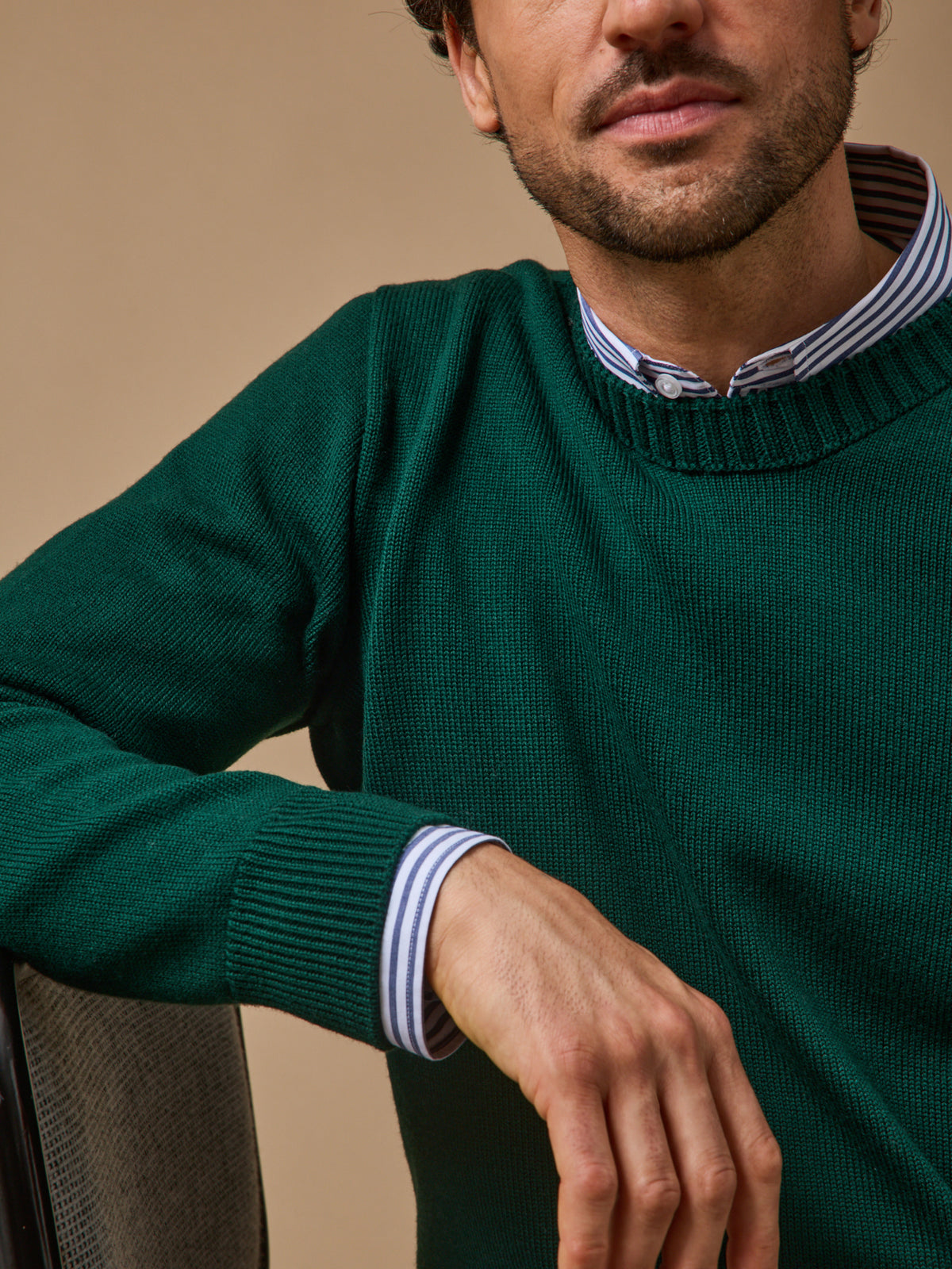 Men's merino wool sweater - Cyrillus x Les 3 Tricoteurs
