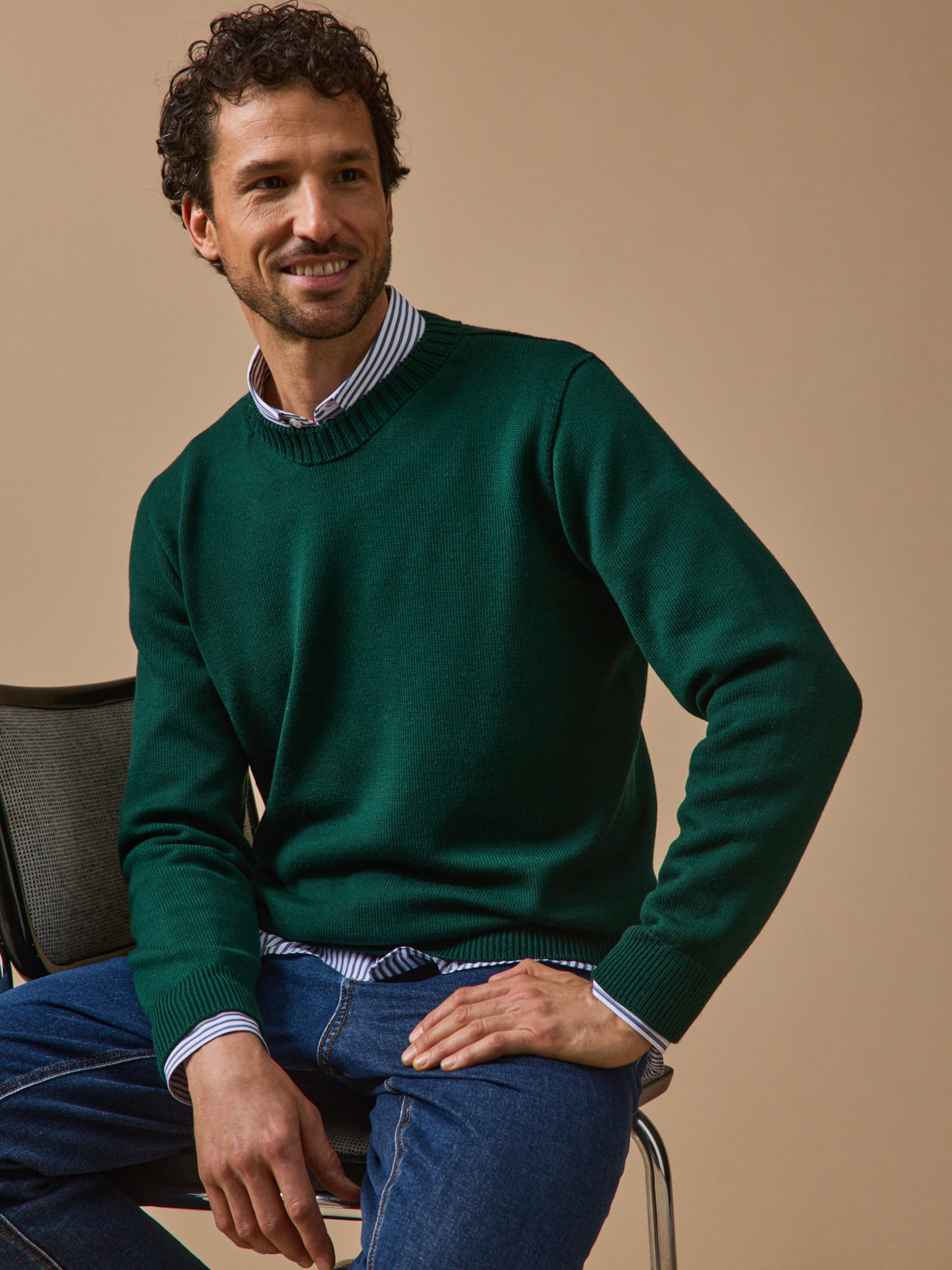 Men's merino wool sweater - Cyrillus x Les 3 Tricoteurs