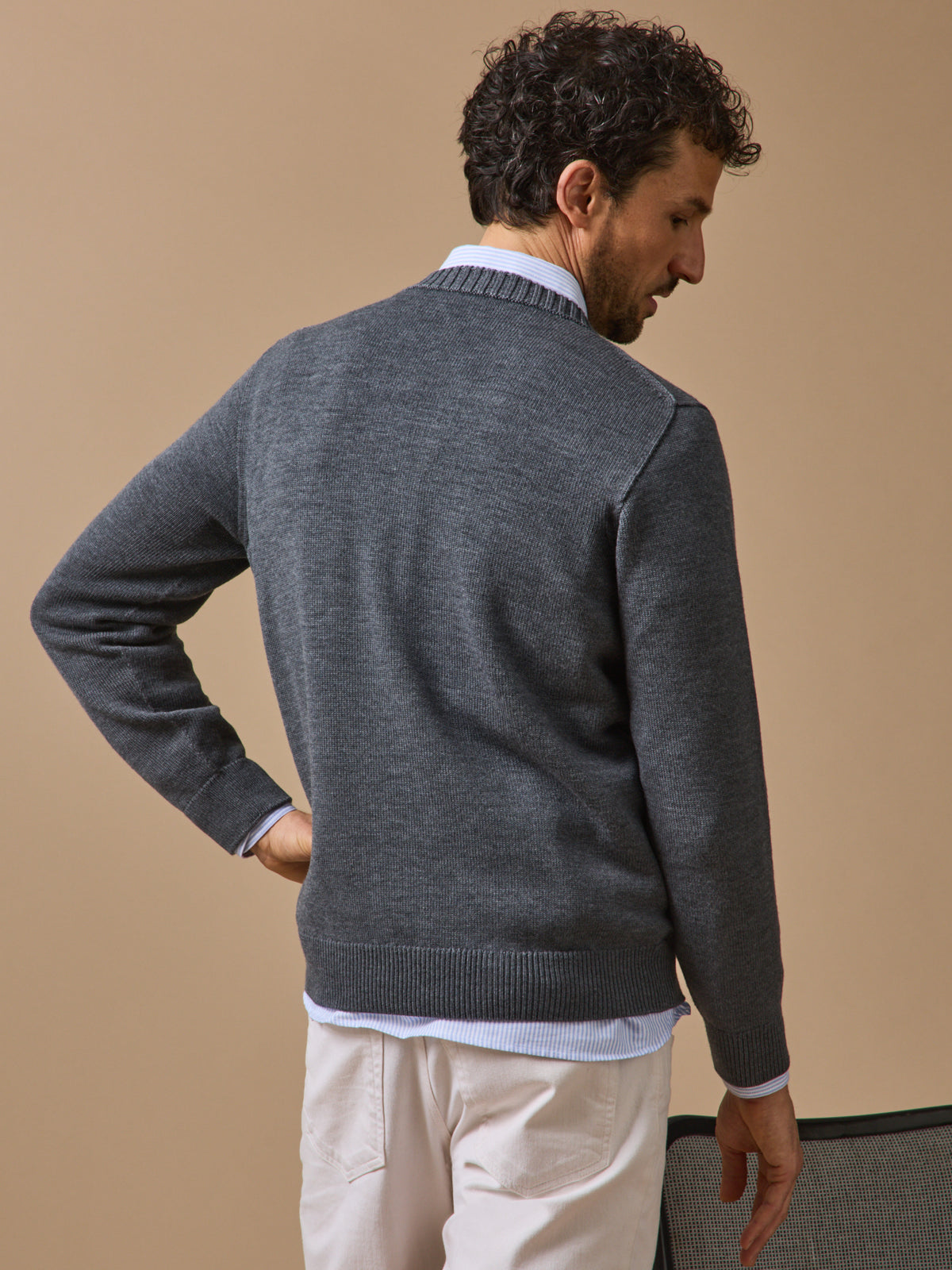 Men's merino wool sweater - Cyrillus x Les 3 Tricoteurs