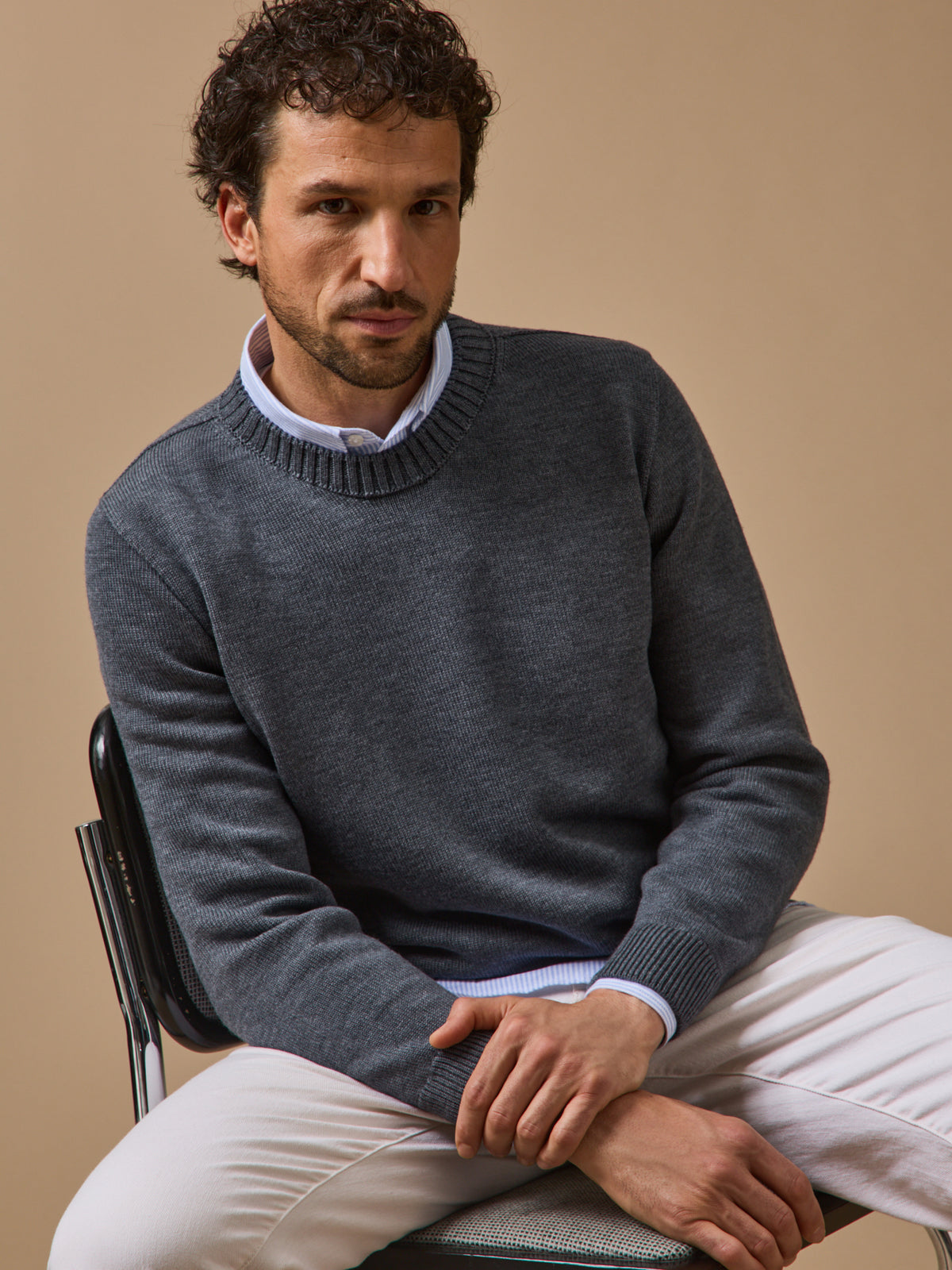 Men's merino wool sweater - Cyrillus x Les 3 Tricoteurs