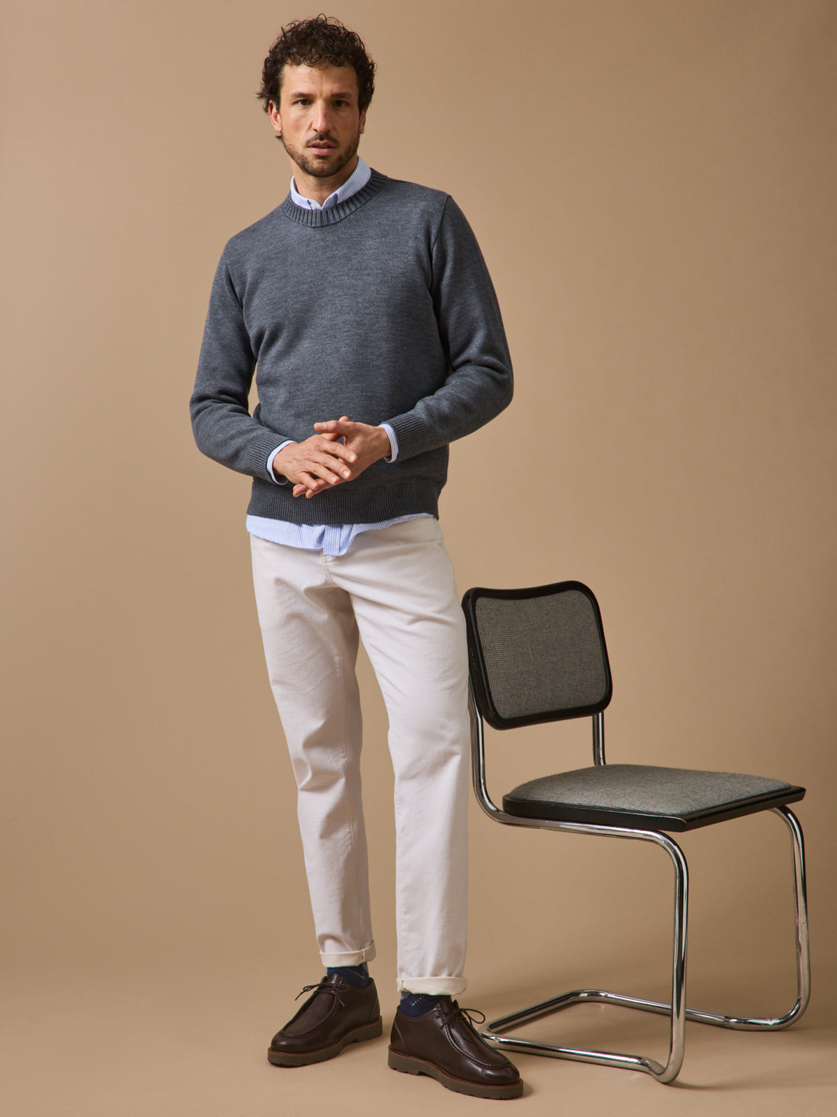 Men's merino wool sweater - Cyrillus x Les 3 Tricoteurs